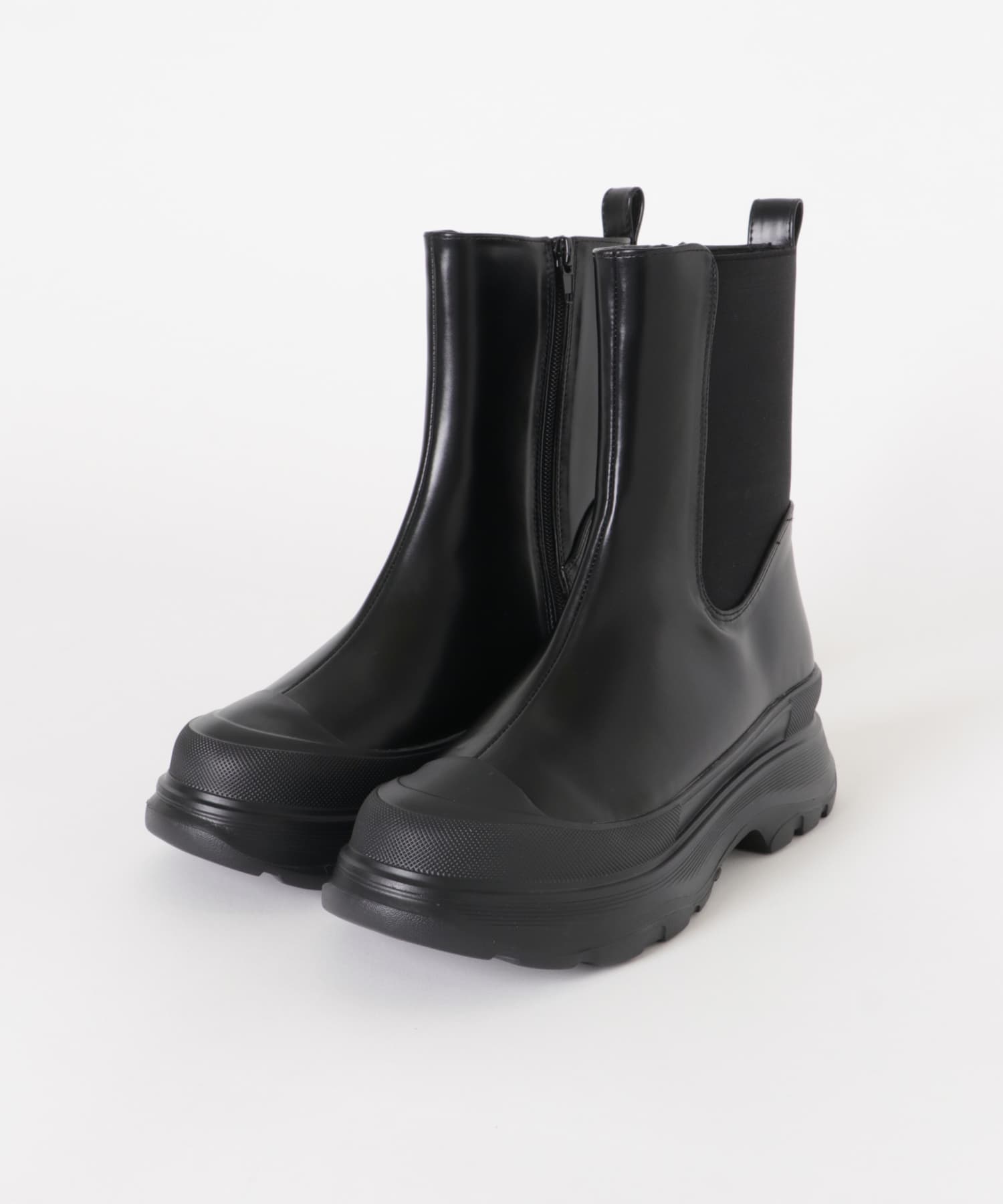 サイドゴアスニーカーブーツ BLACK 36