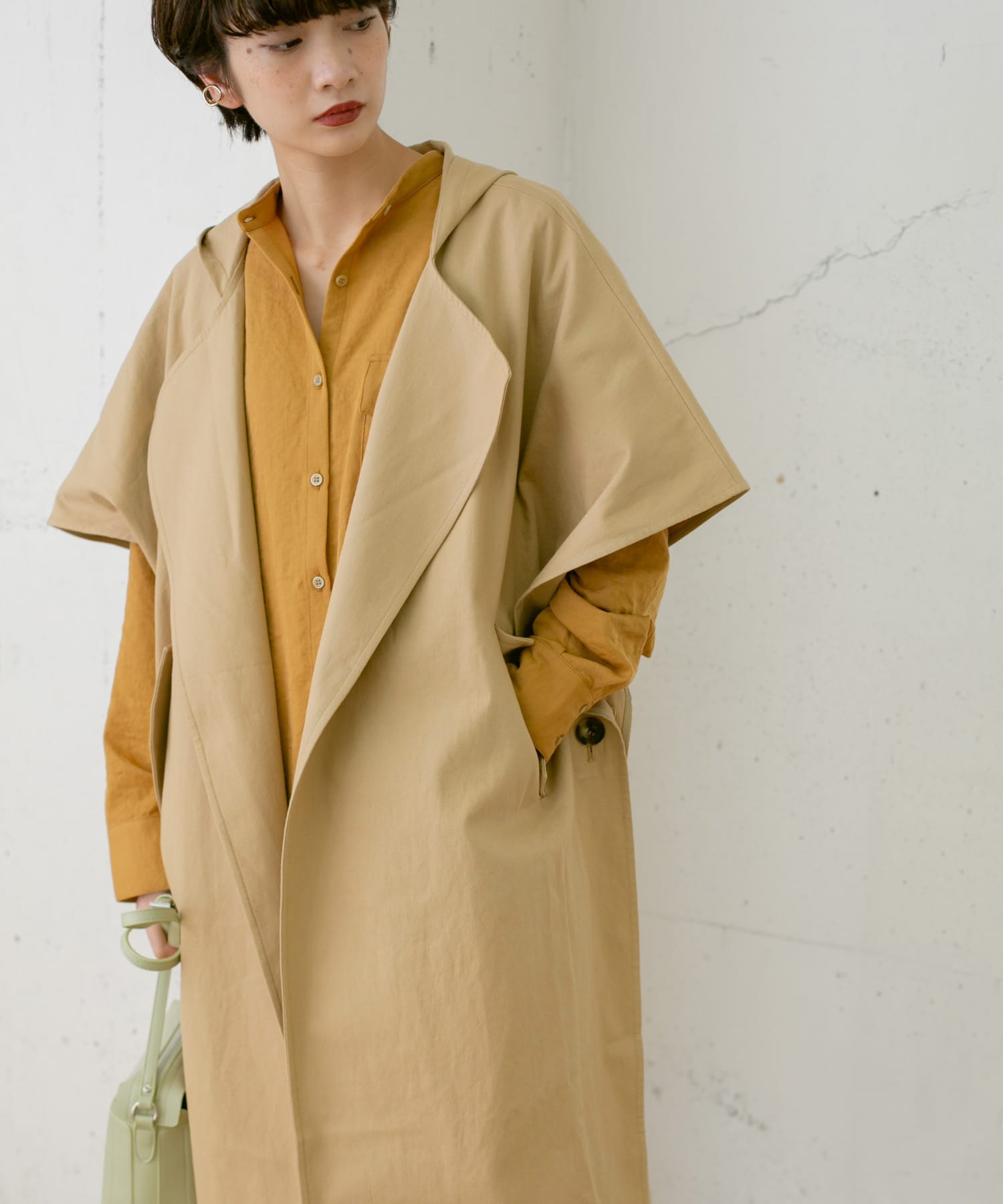 3WAYレイヤードコート∴ BEIGE one