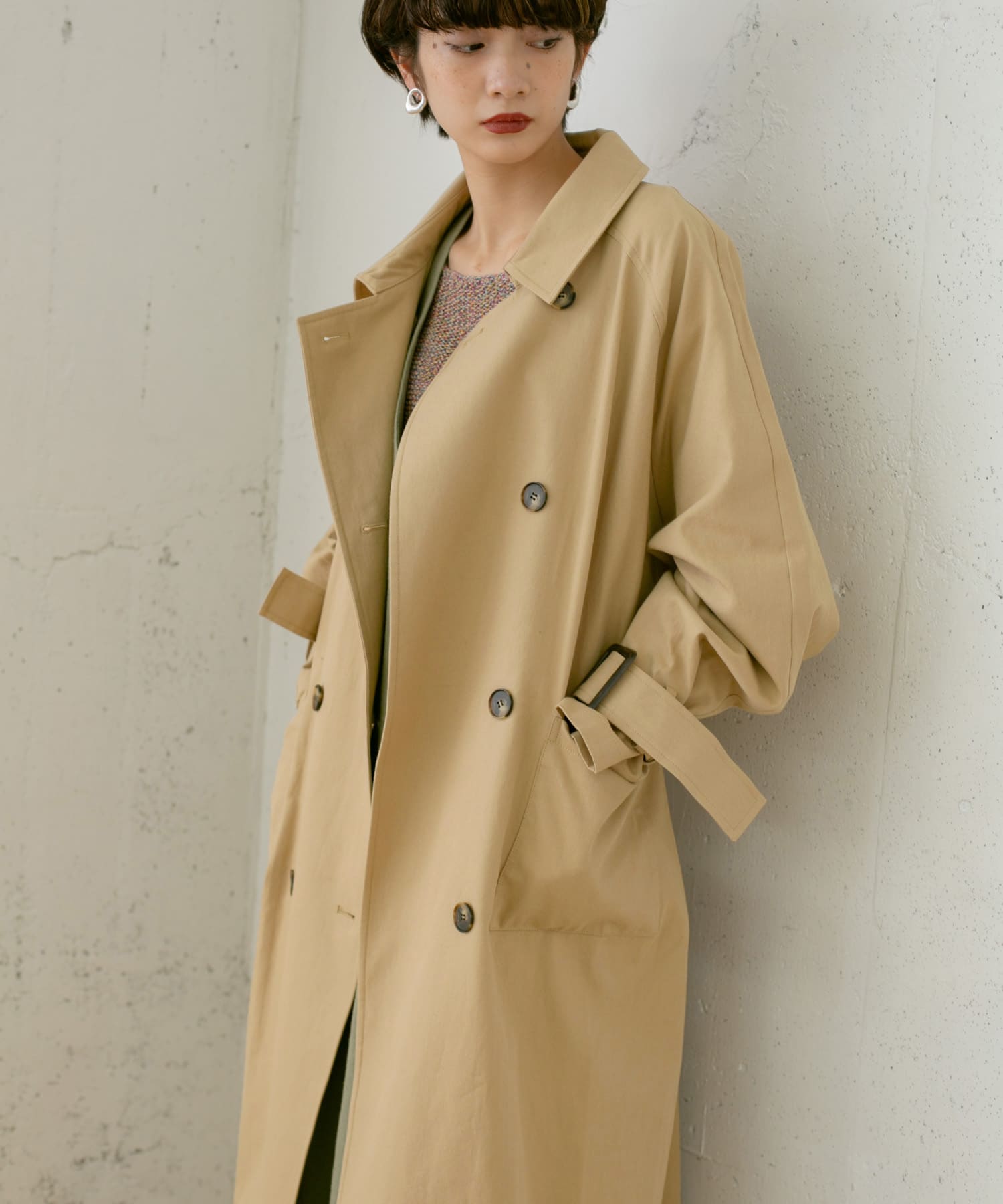 3WAYレイヤードコート∴ BEIGE one