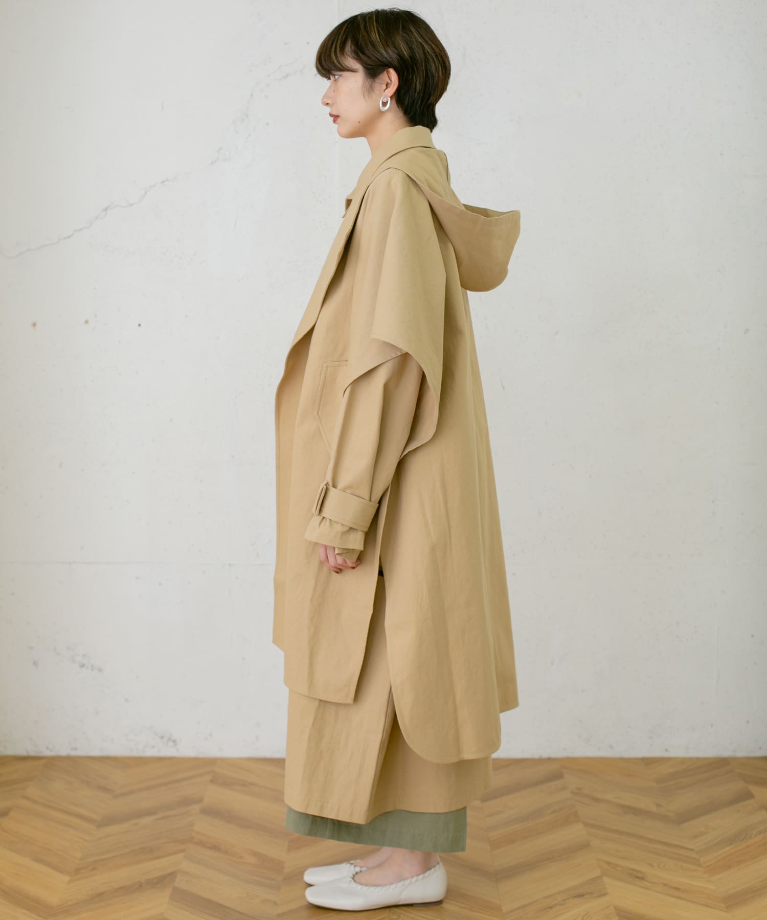 3WAYレイヤードコート∴ BEIGE one