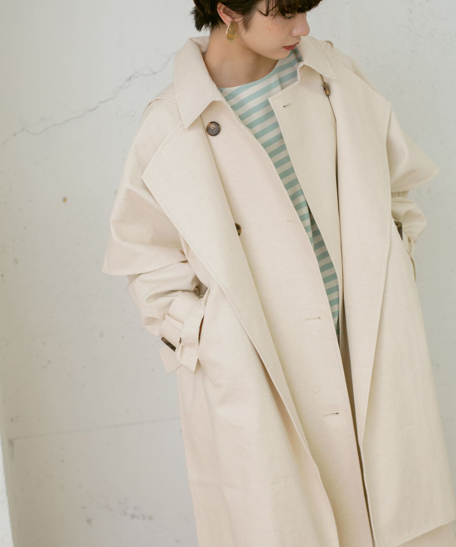 3WAYレイヤードコート∴ IVORY one