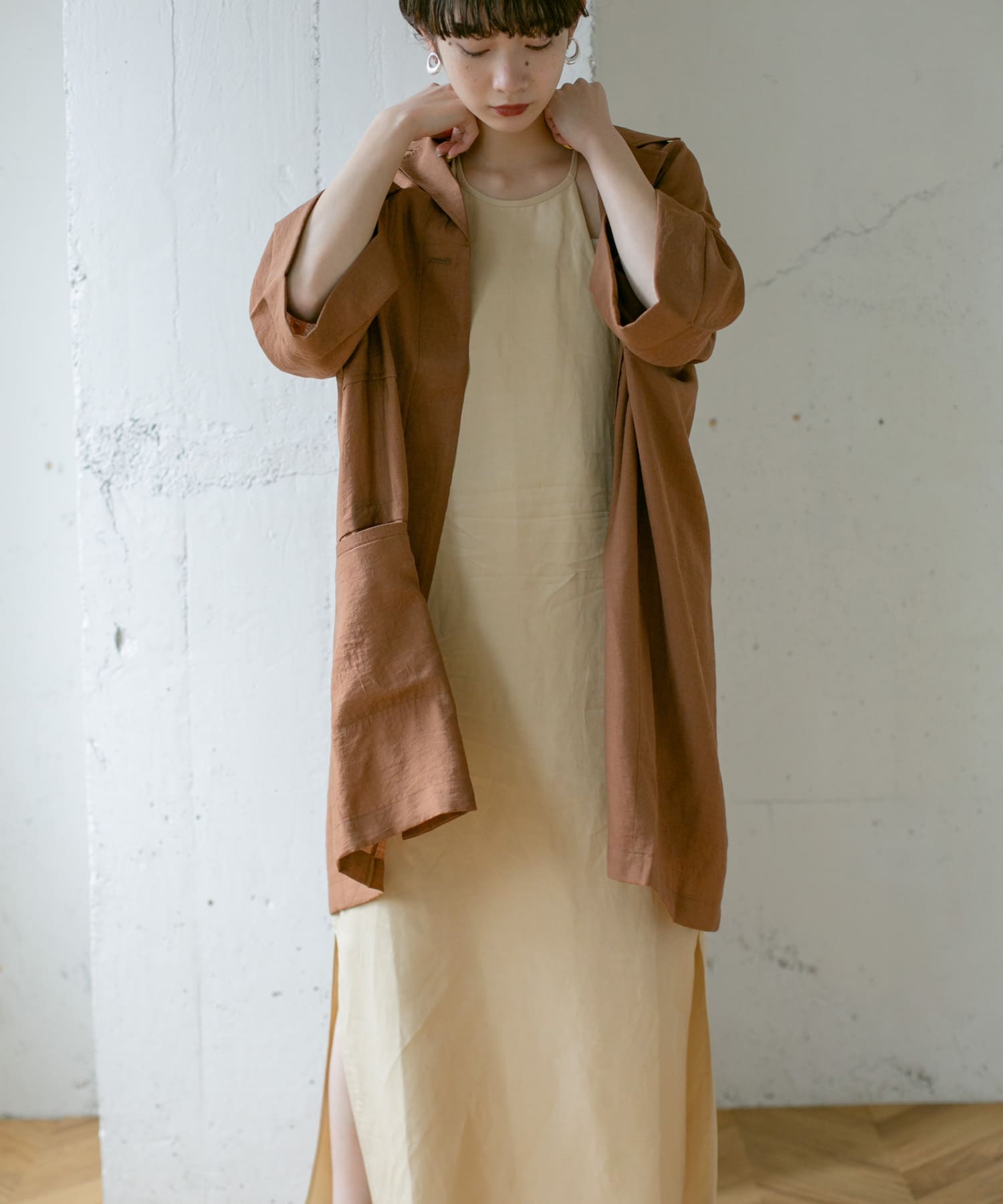 身長：159cm サイズ：one