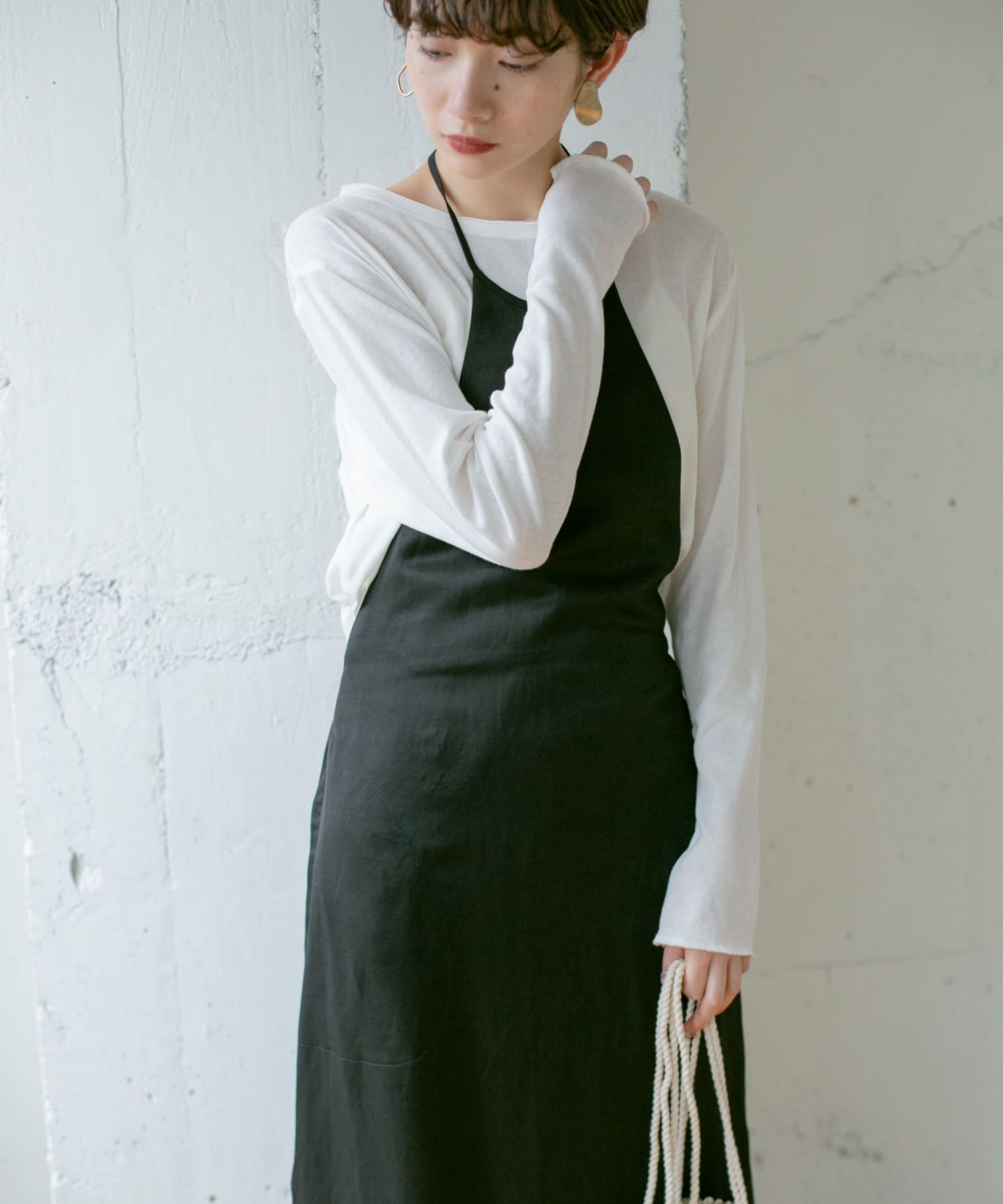 身長：159cm サイズ：one