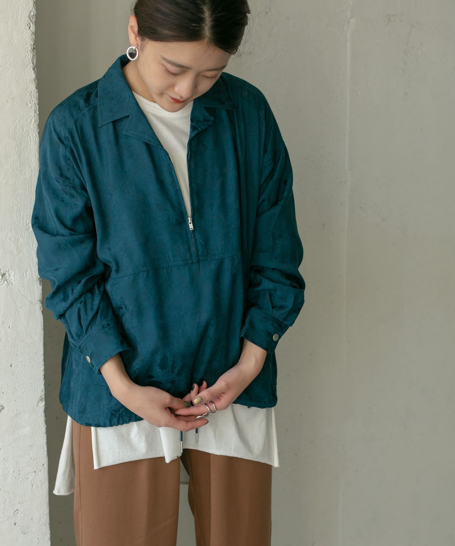 身長：158cm サイズ：one