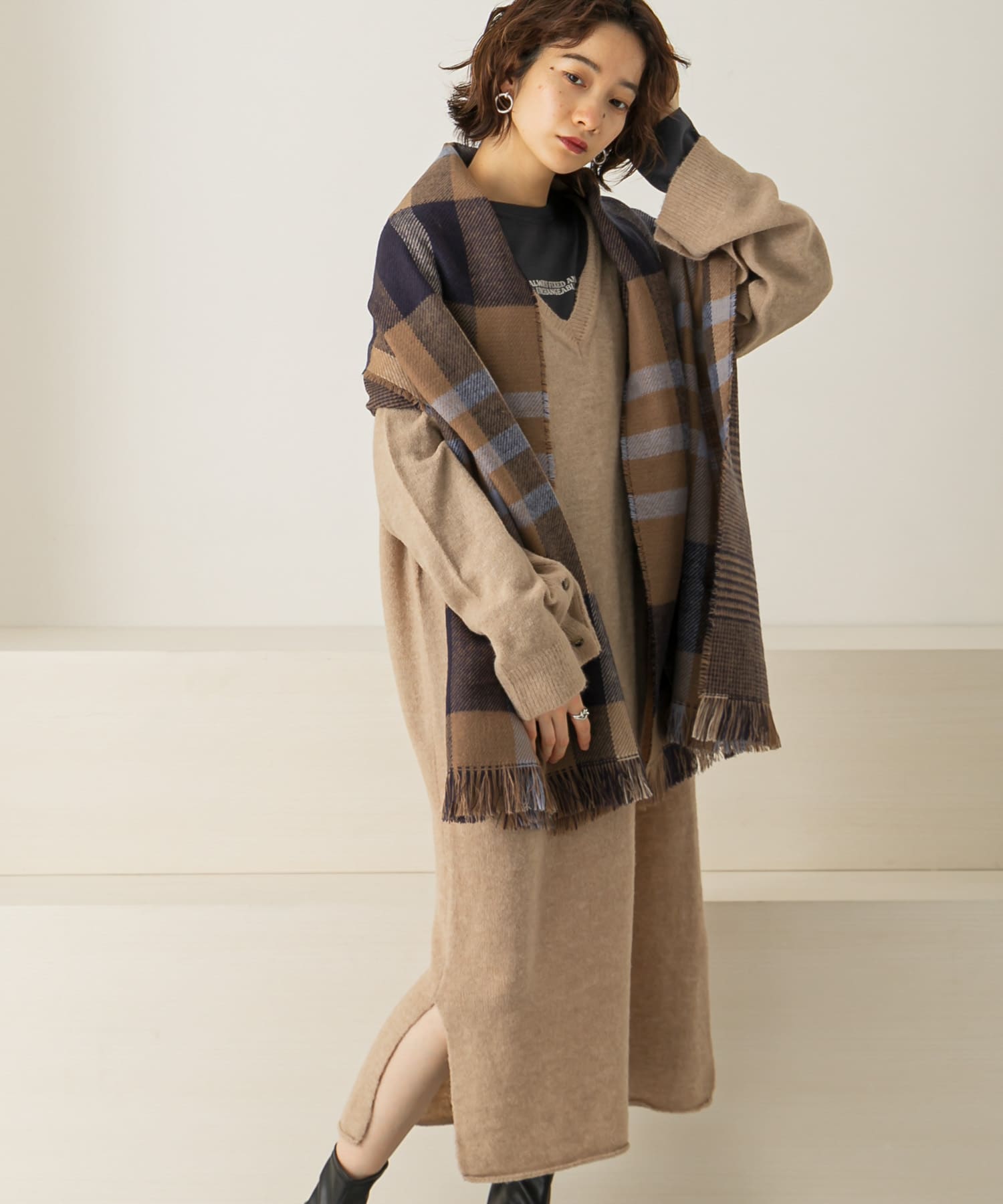 身長：159cm サイズ：one