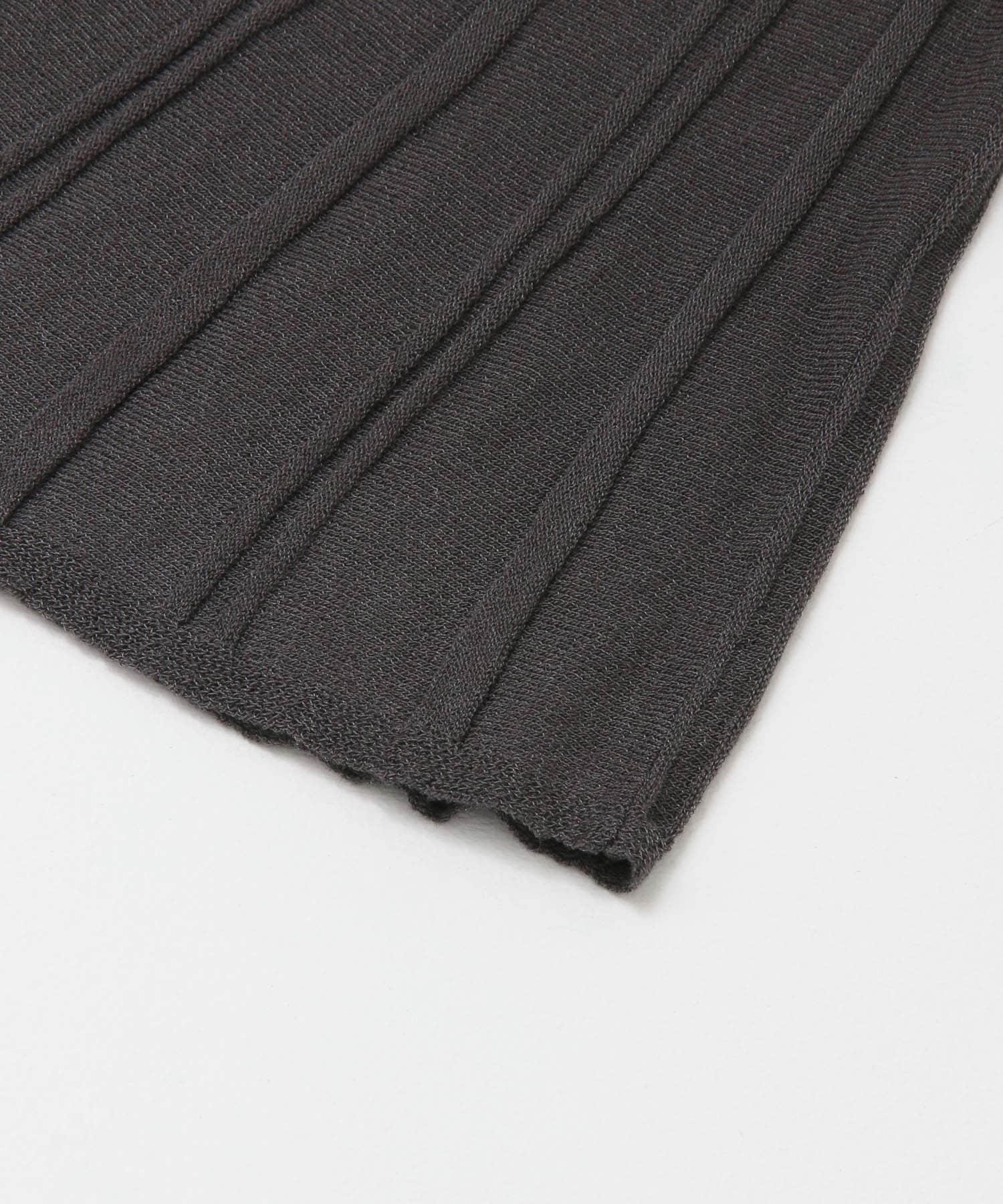 プリーツRIBニットスカート CHARCOAL one