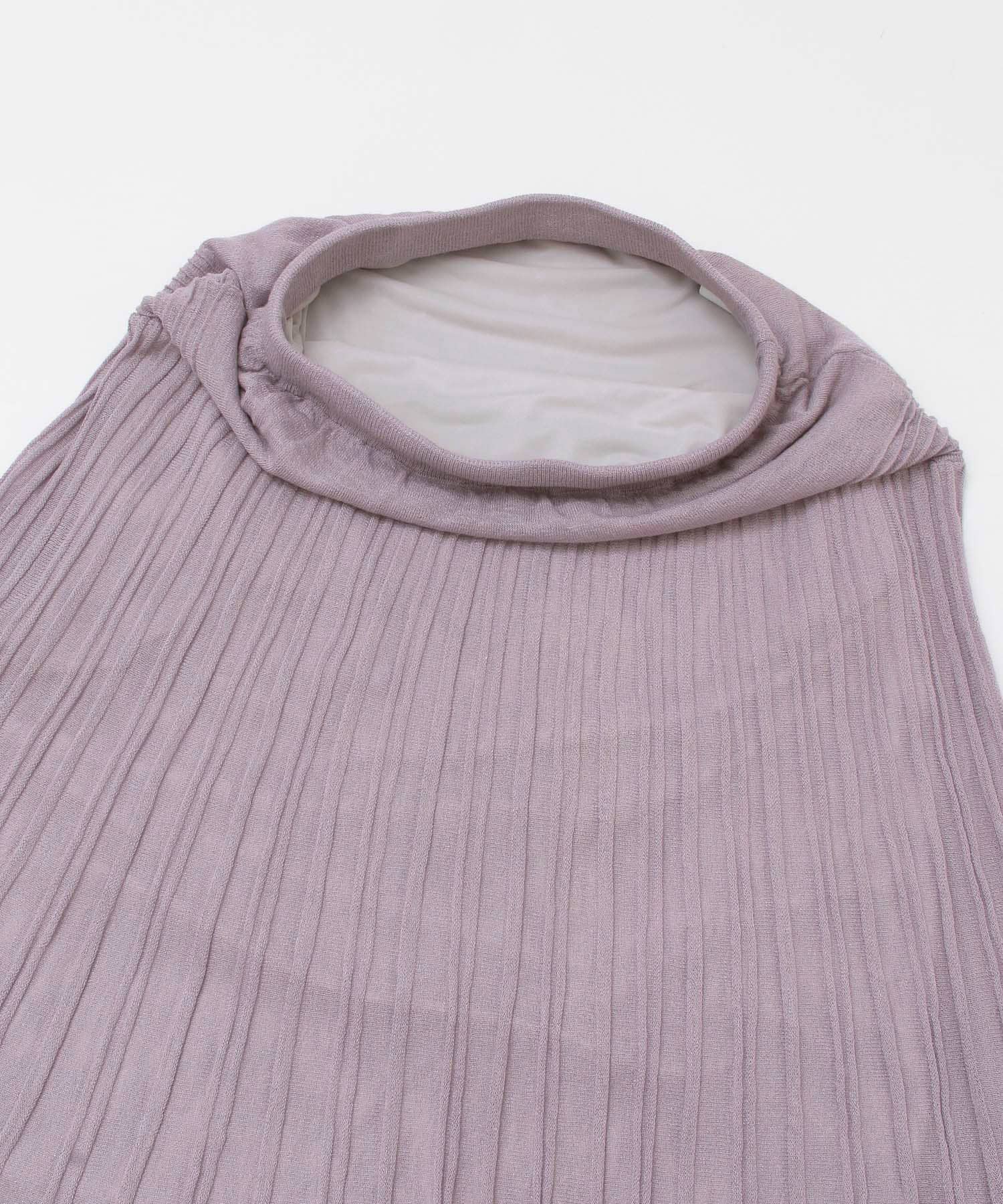 プリーツRIBニットスカート LAVENDER one