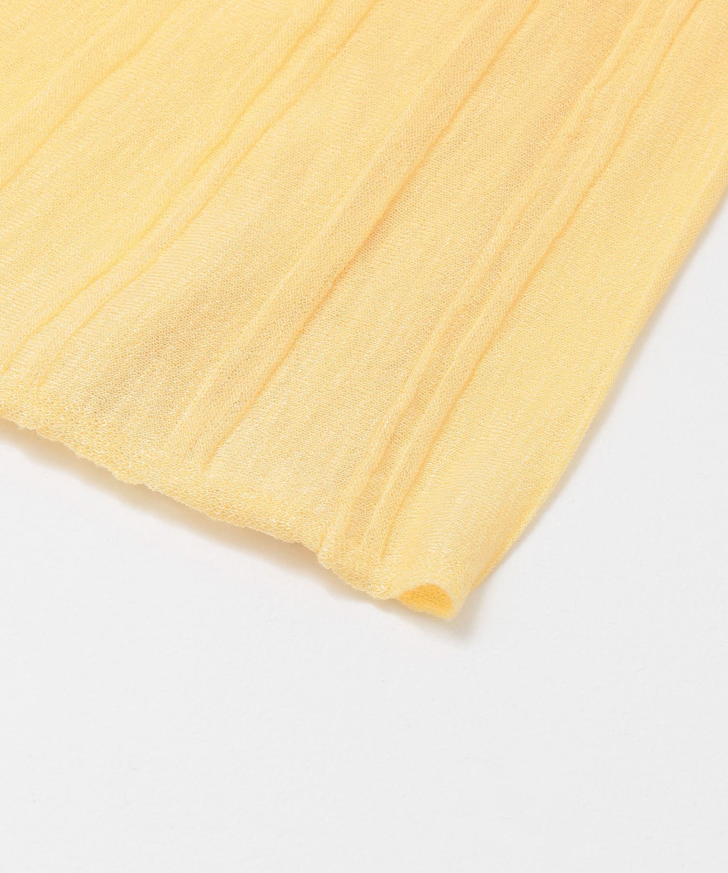 プリーツRIBニットスカート YELLOW one