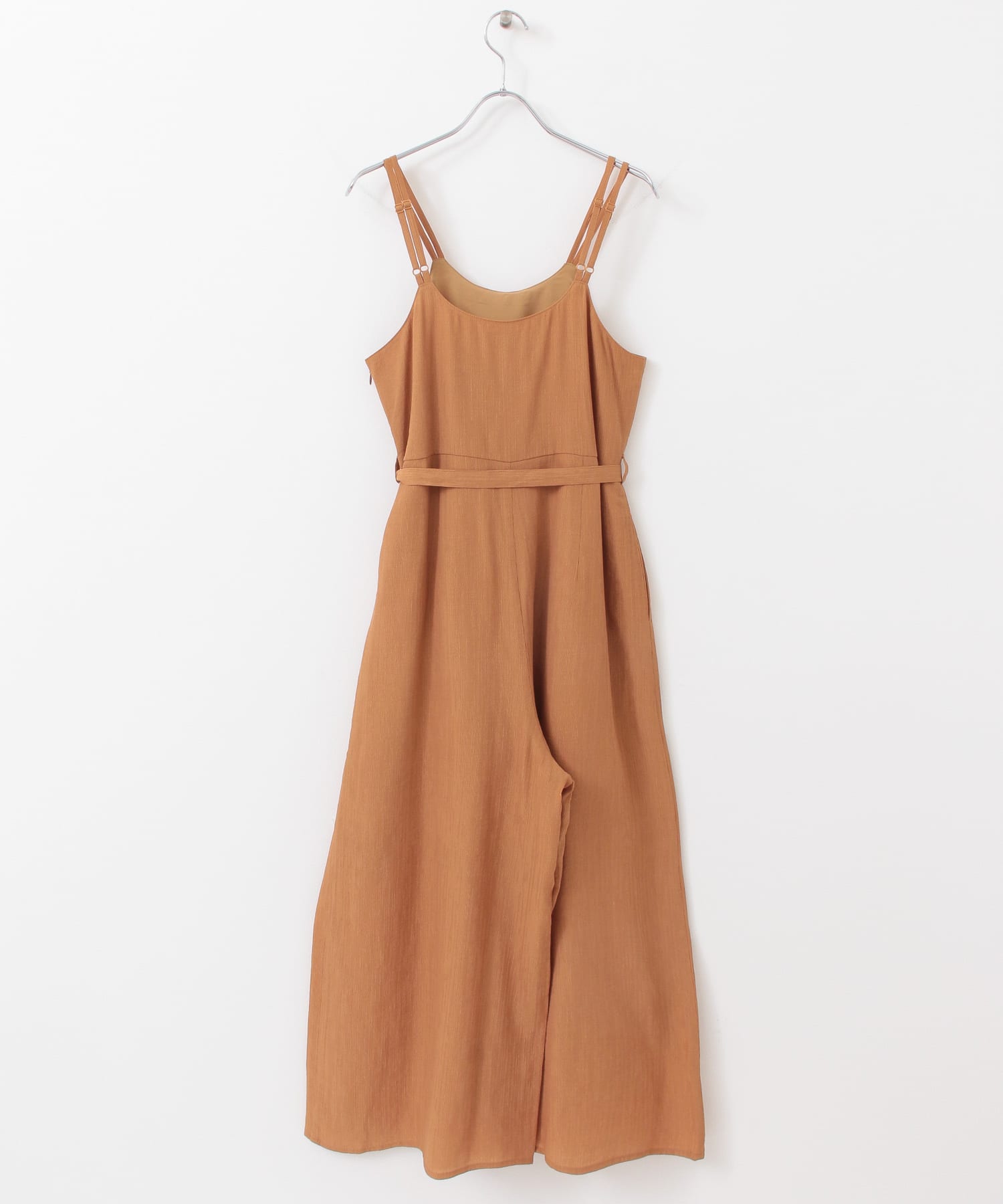シアーコールワイドキャミサロペット ORG BROWN one