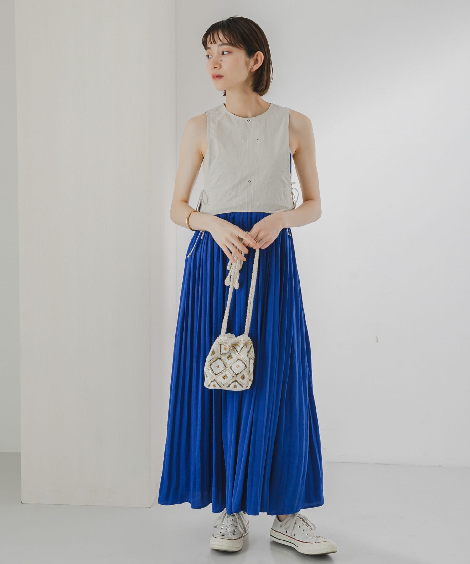 身長：159cm サイズ：one