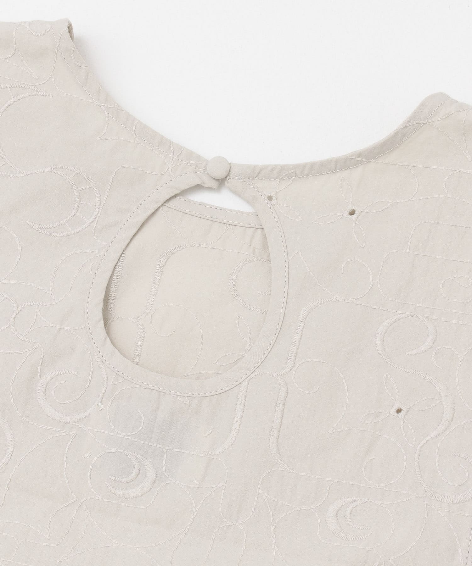 刺繍サイドリボンベスト L.BEIGE one