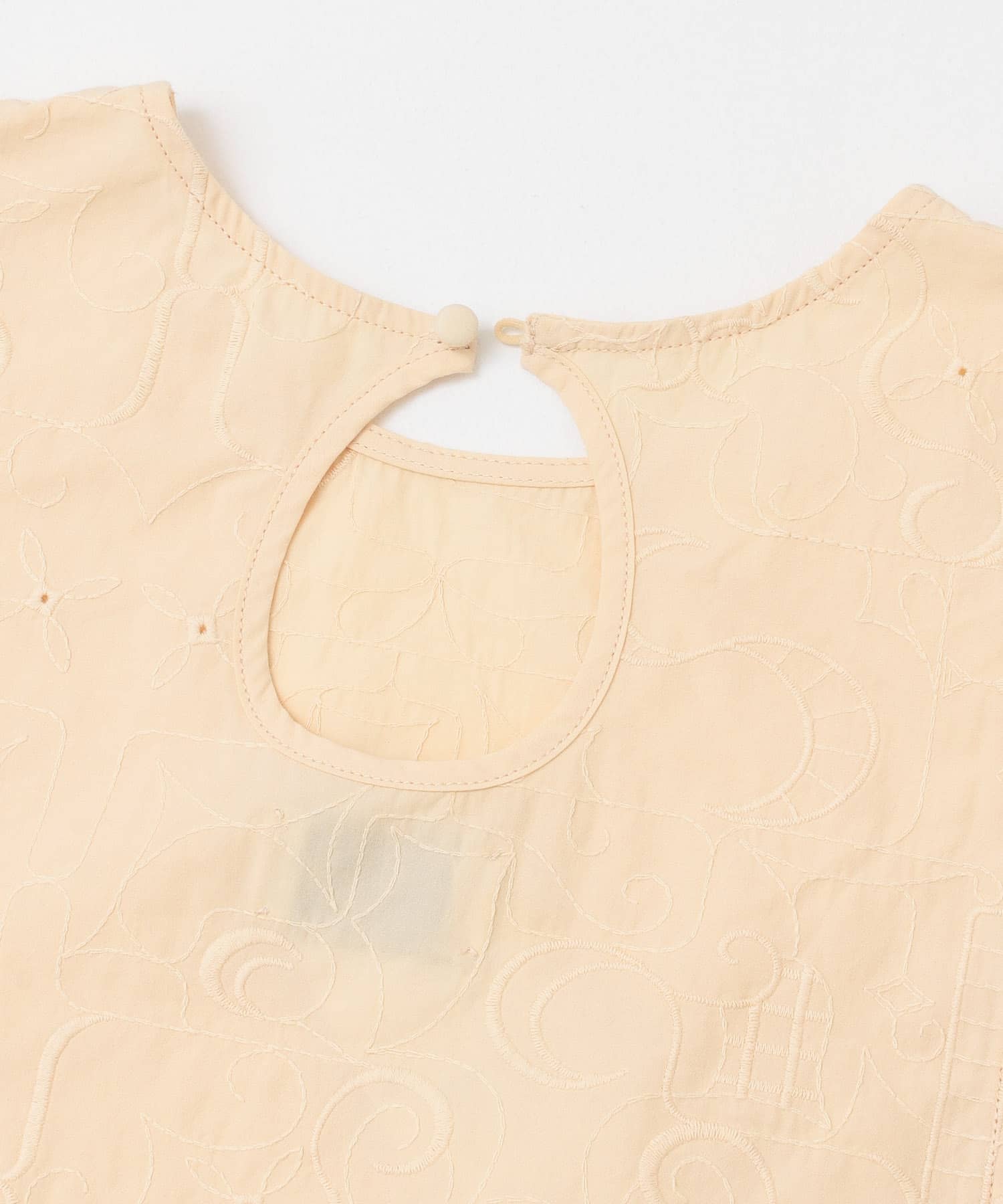刺繍サイドリボンベスト APRICOT one