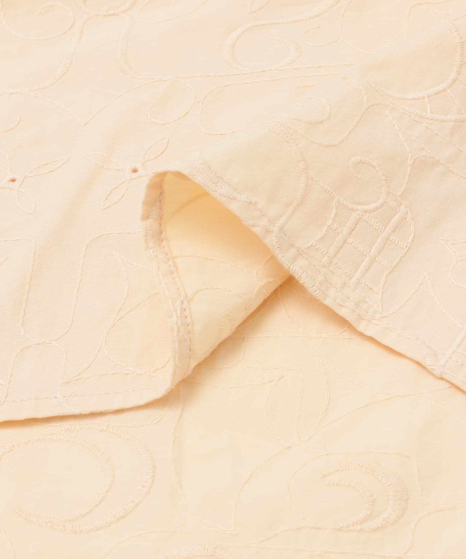 刺繍サイドリボンベスト APRICOT one