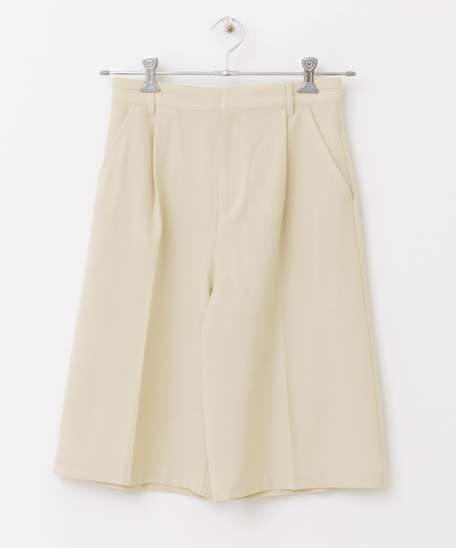ストレートハーフパンツ BEIGE one