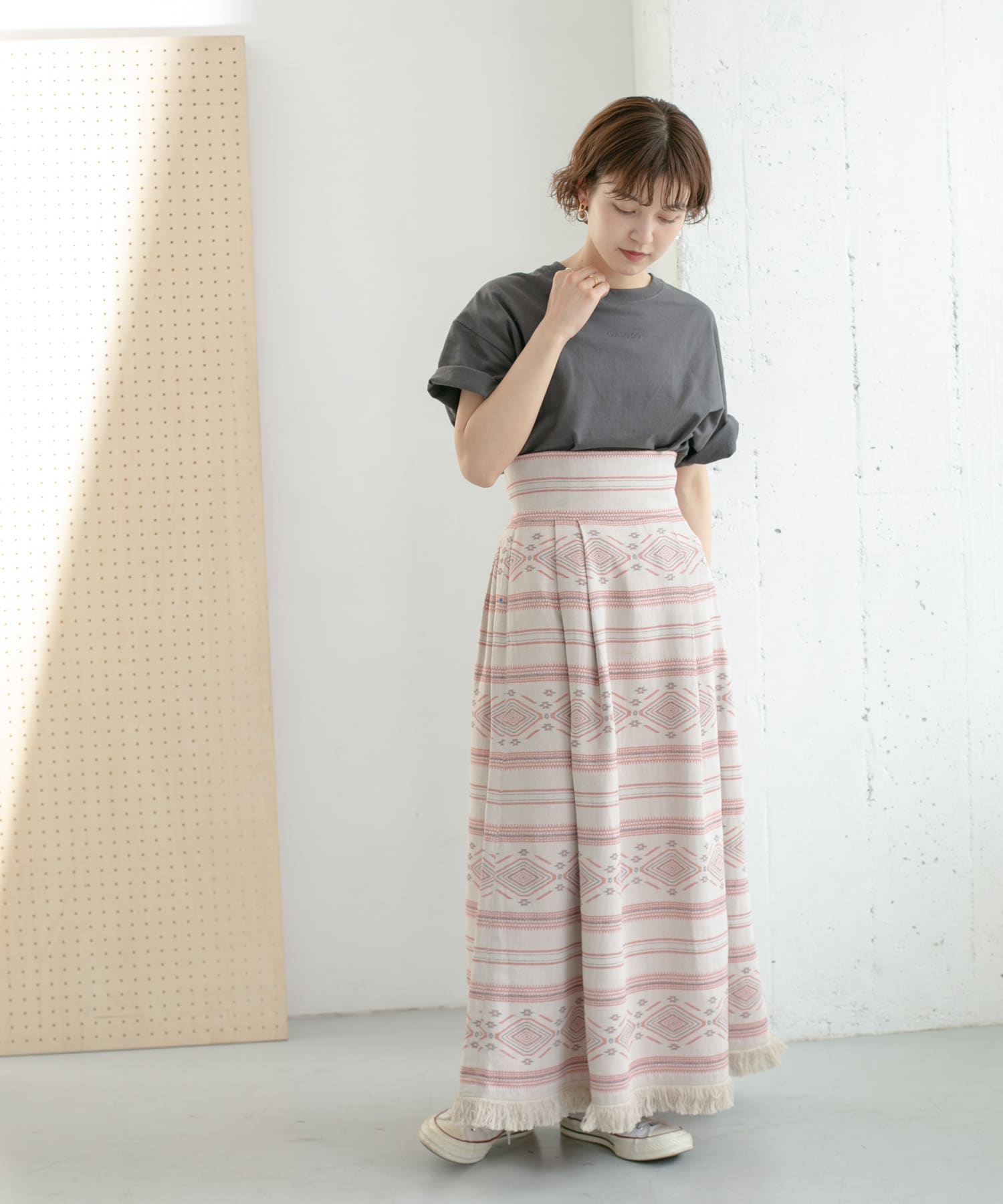 身長：160cm サイズ：one