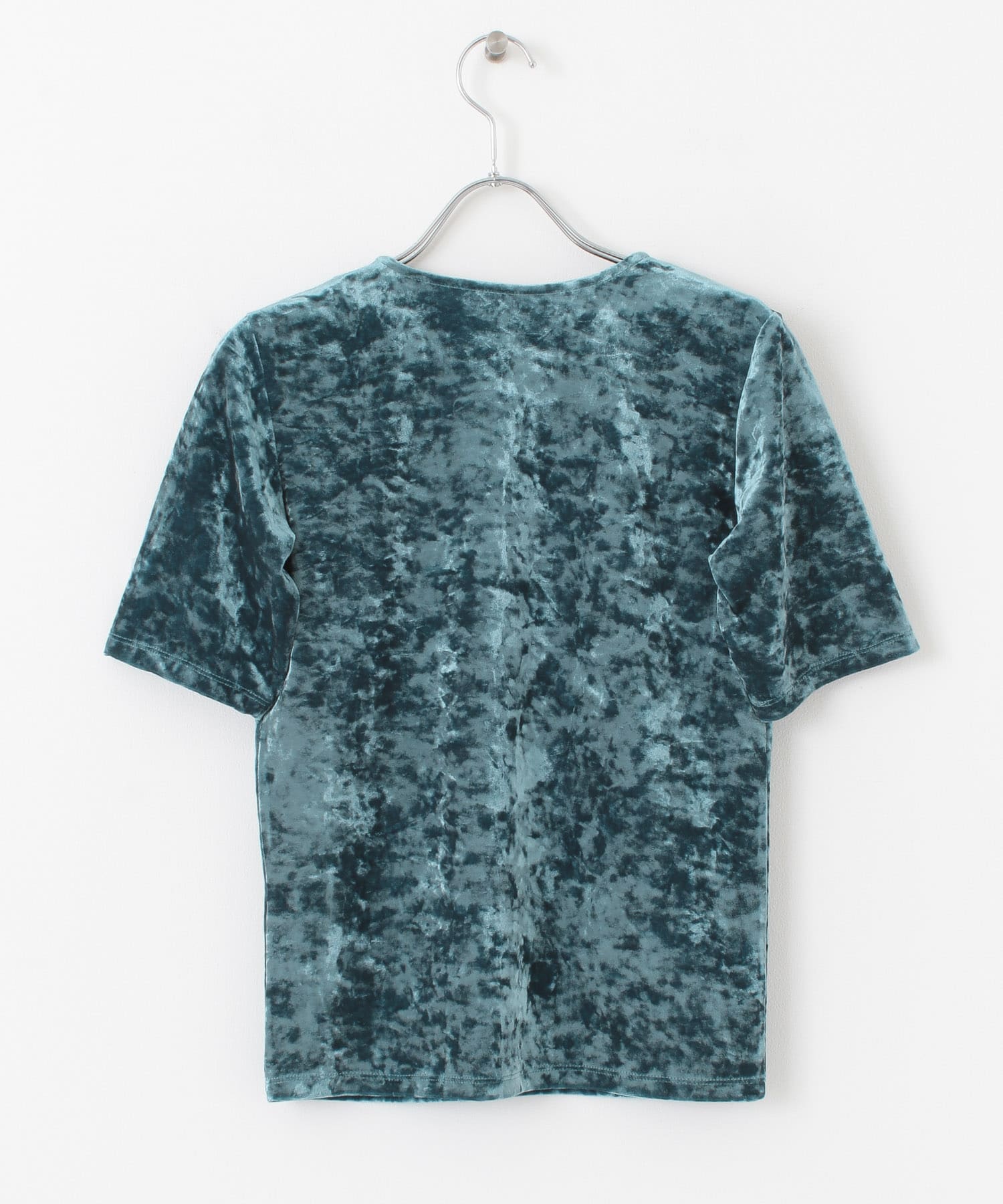 コンパクトベロアTシャツ FOG BLUE one