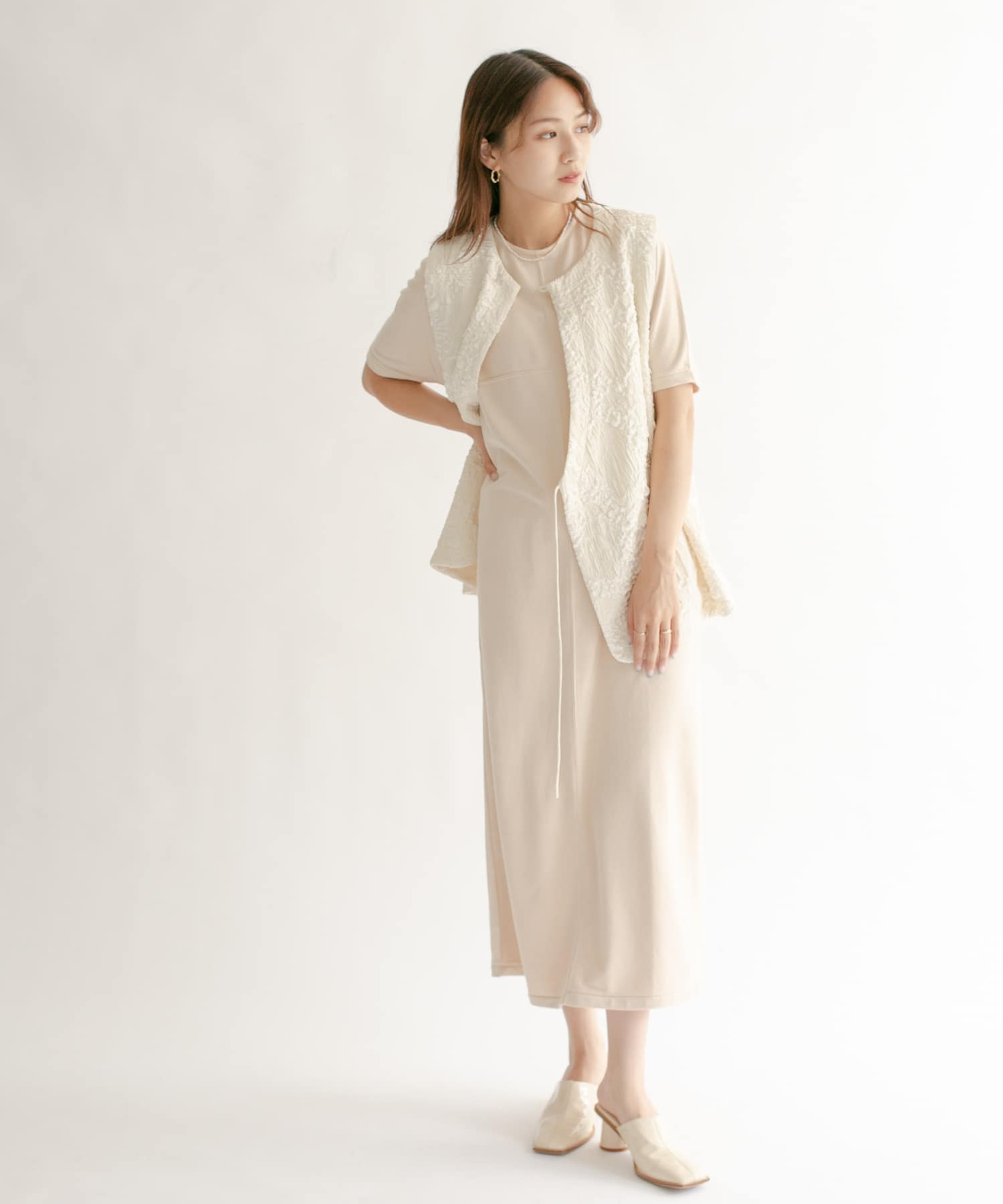 スエードロングワンピース OFF one