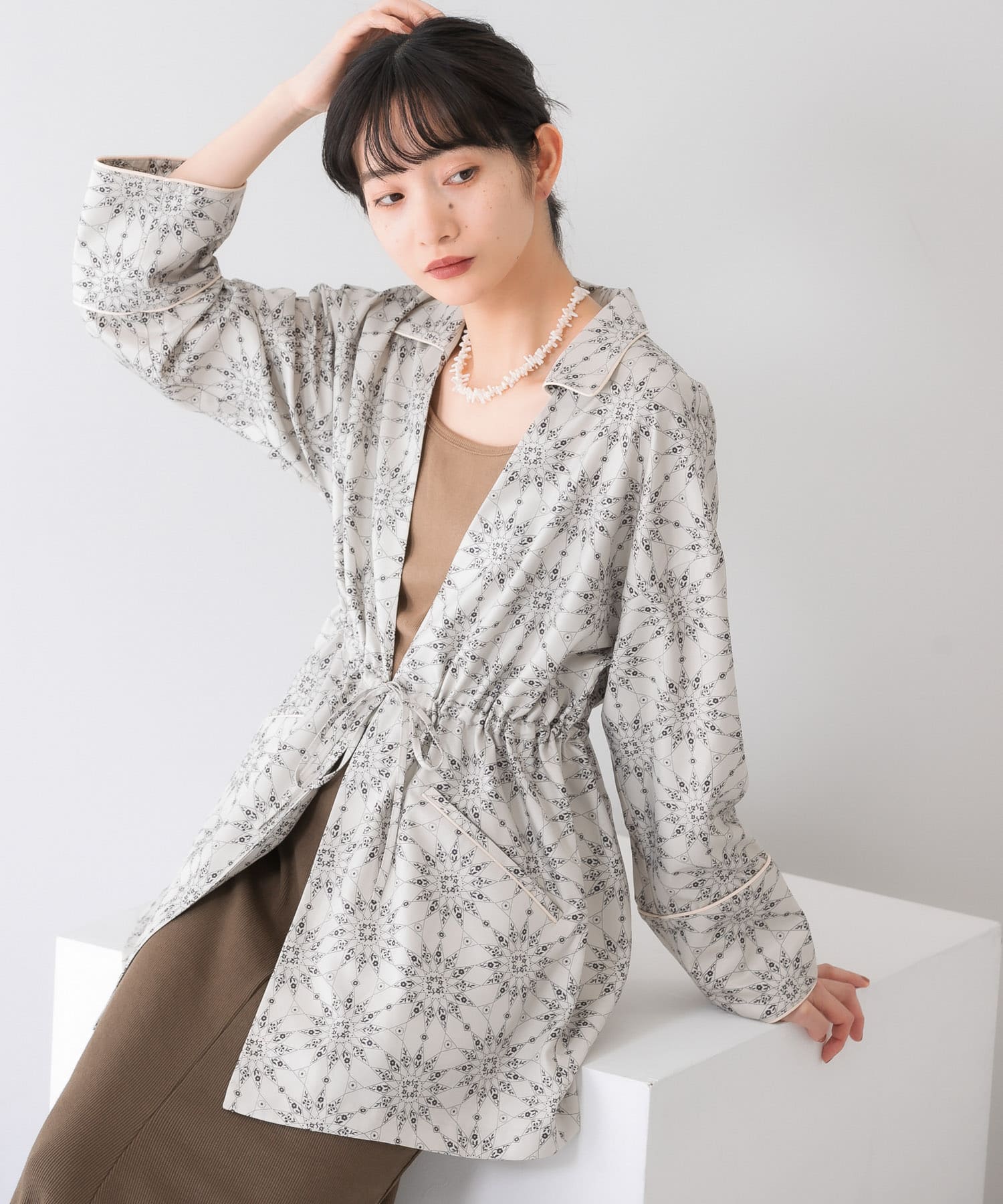 身長：159cm サイズ：one