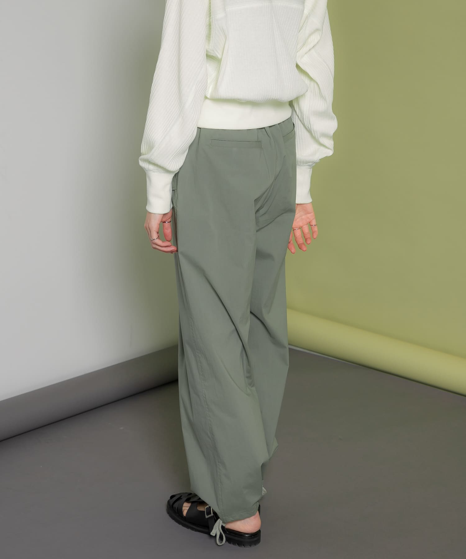 ヘムドロストミリタリーパンツ KHAKI one