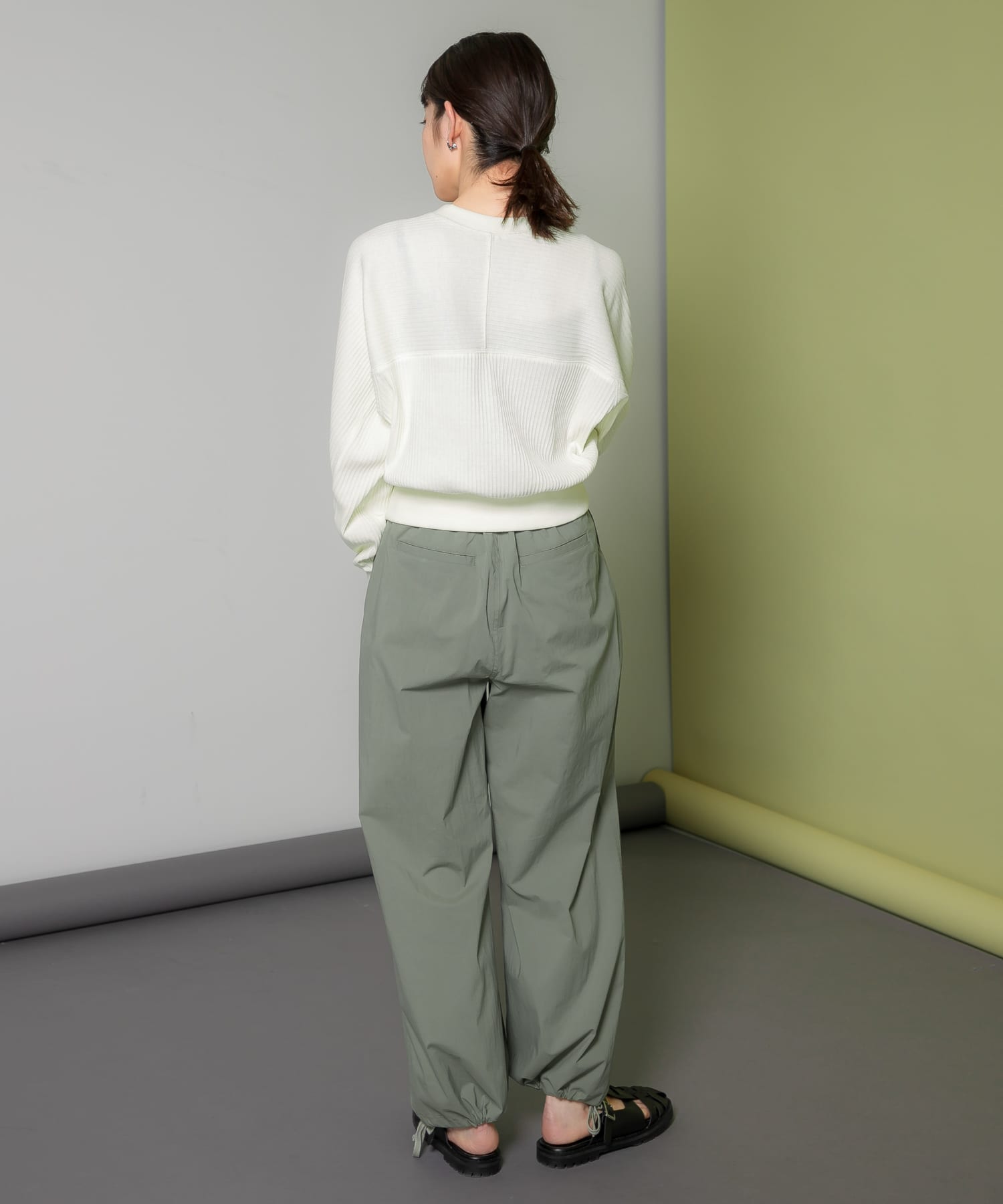ヘムドロストミリタリーパンツ KHAKI one