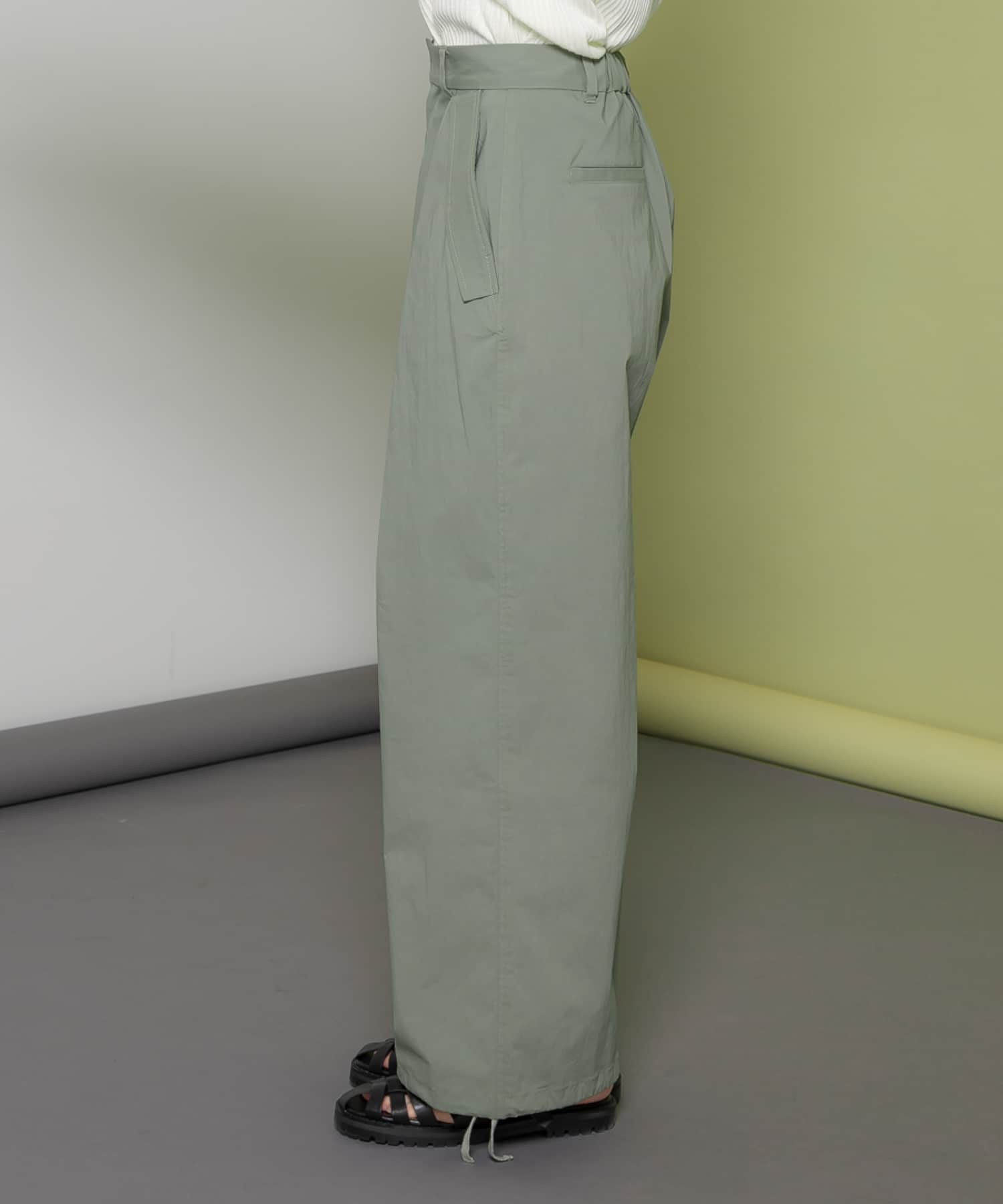 ヘムドロストミリタリーパンツ KHAKI one