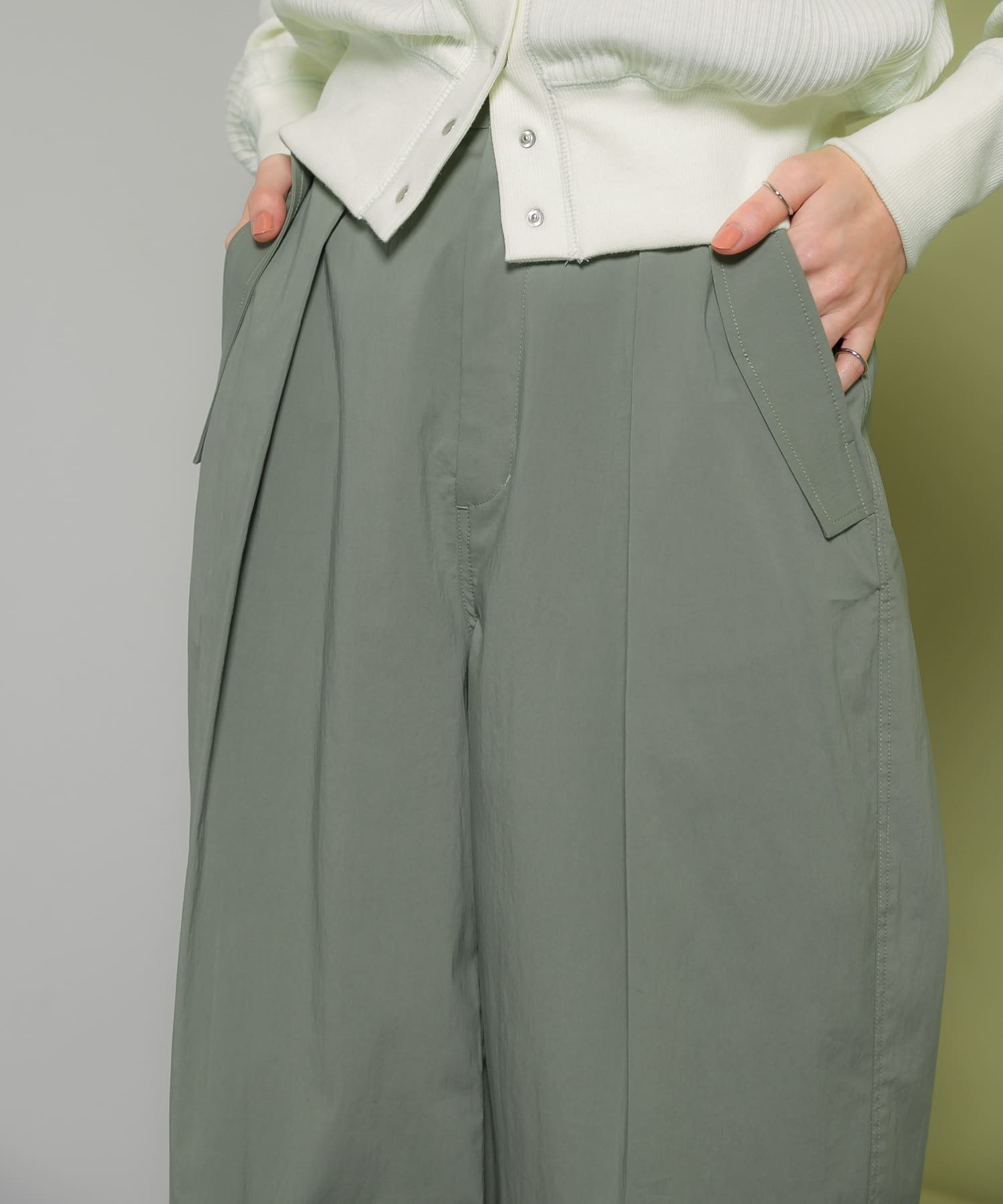 ヘムドロストミリタリーパンツ KHAKI one