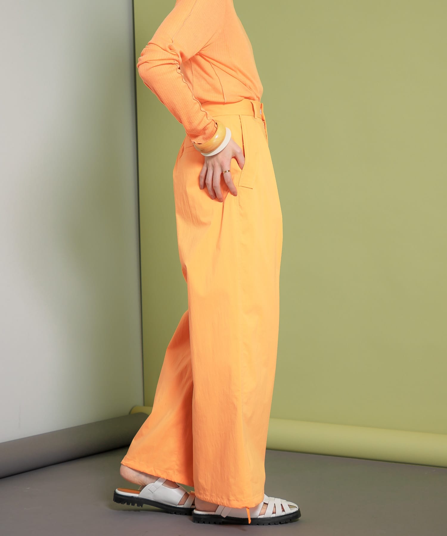ヘムドロストミリタリーパンツ ORANGE one
