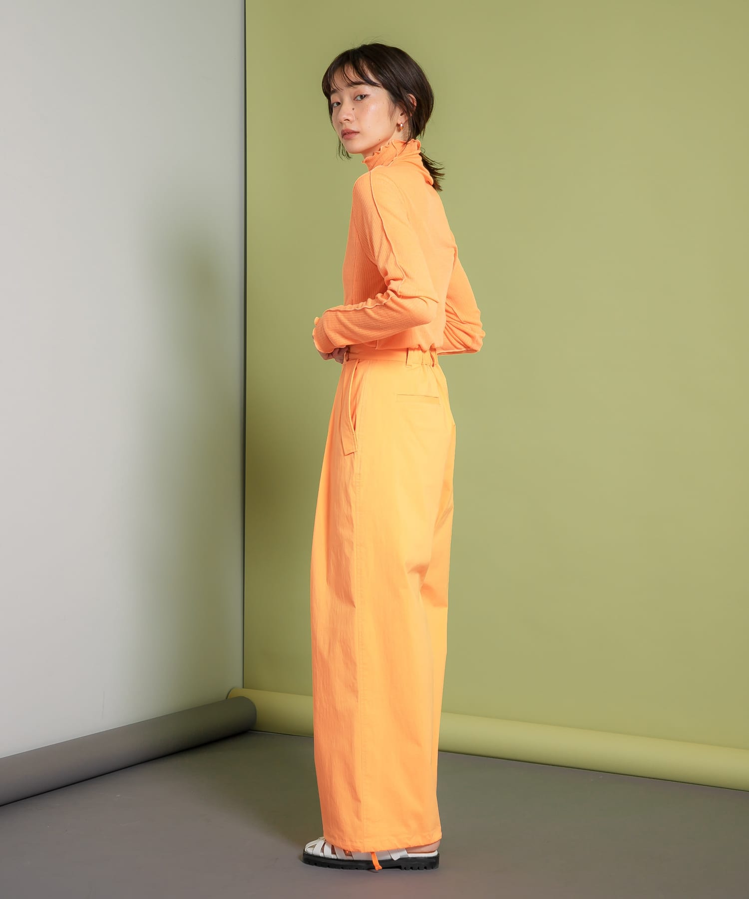 ヘムドロストミリタリーパンツ ORANGE one