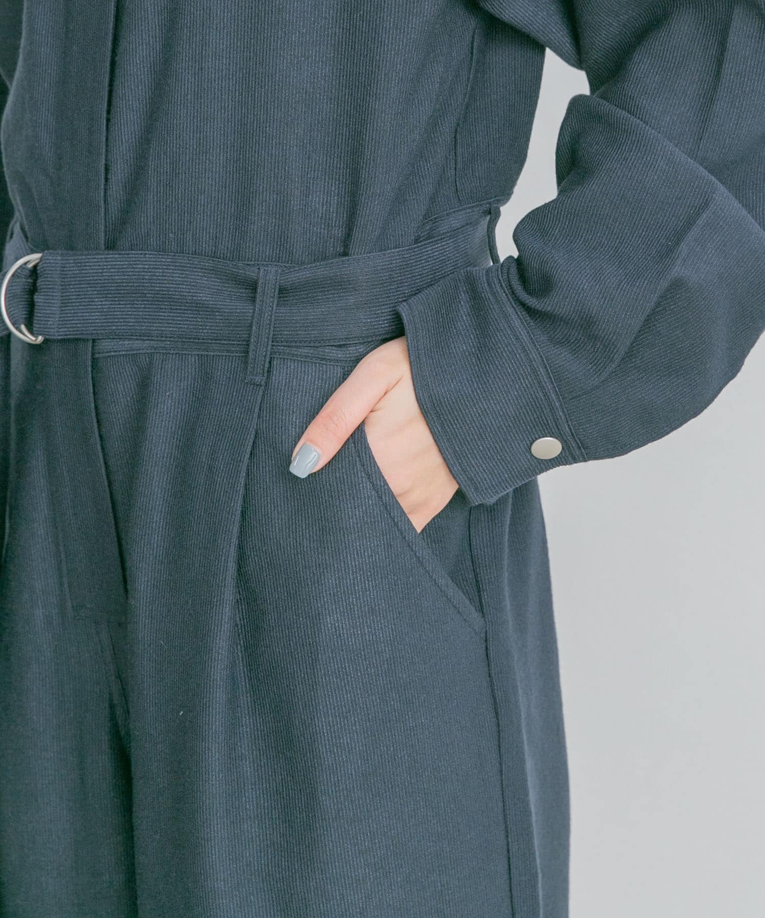 BIGシルエットジャンプスーツ D.NAVY one