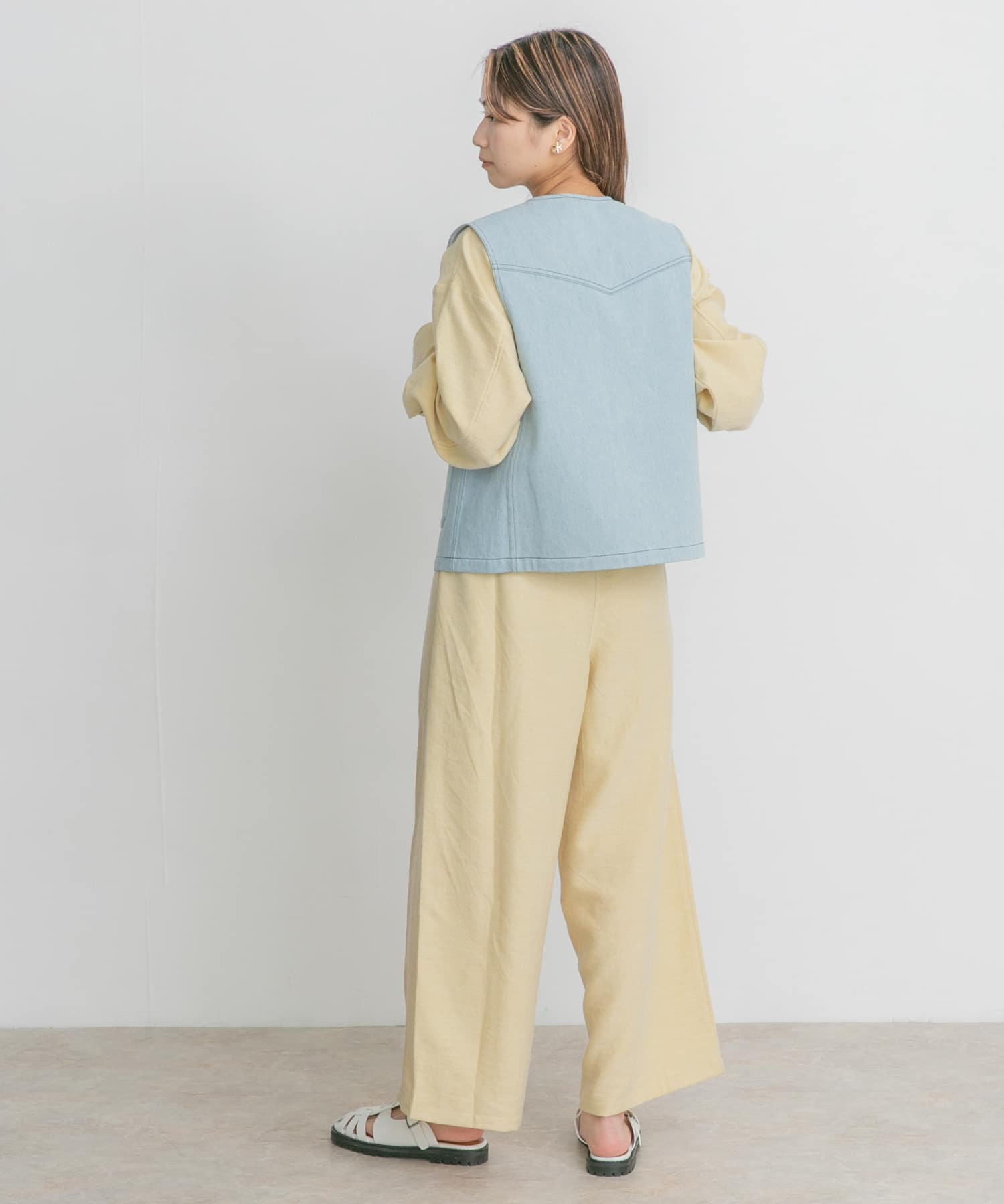 BIGシルエットジャンプスーツ IVORY one