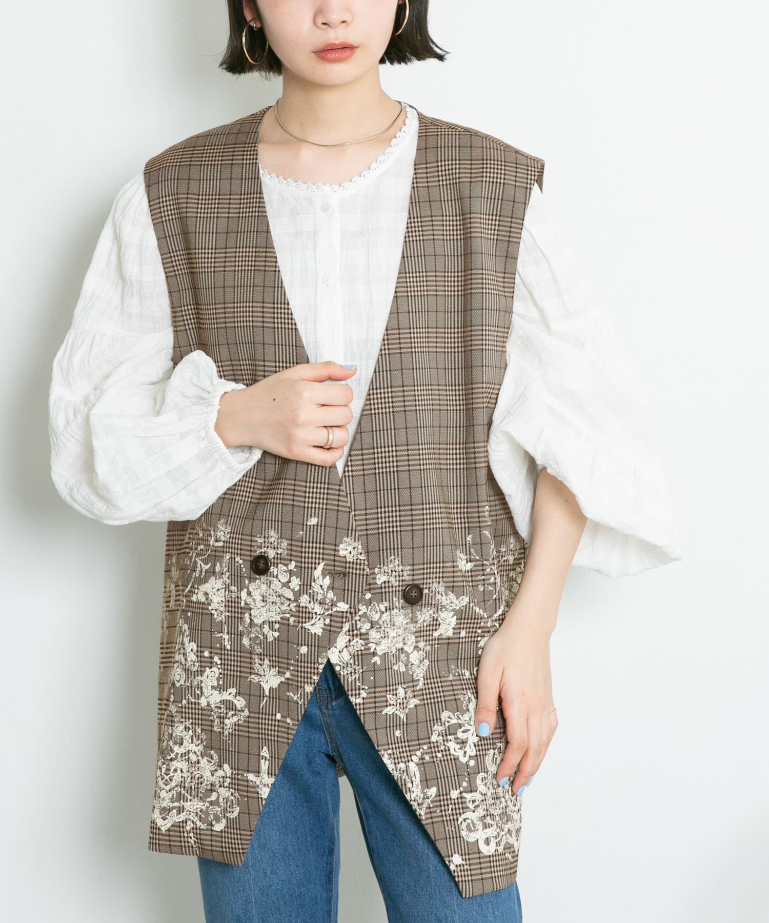 身長：160cm サイズ：one