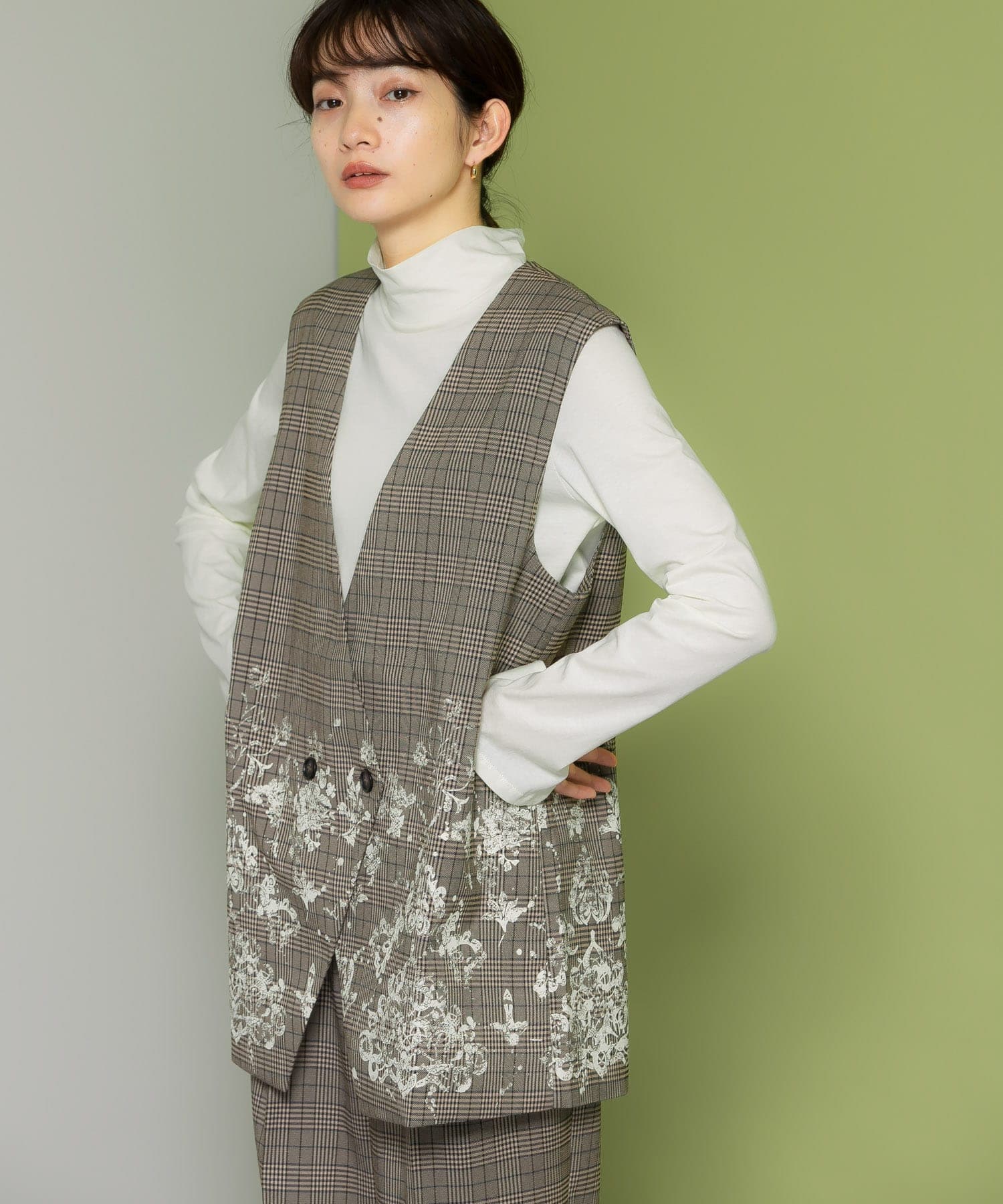 身長：159cm サイズ：one