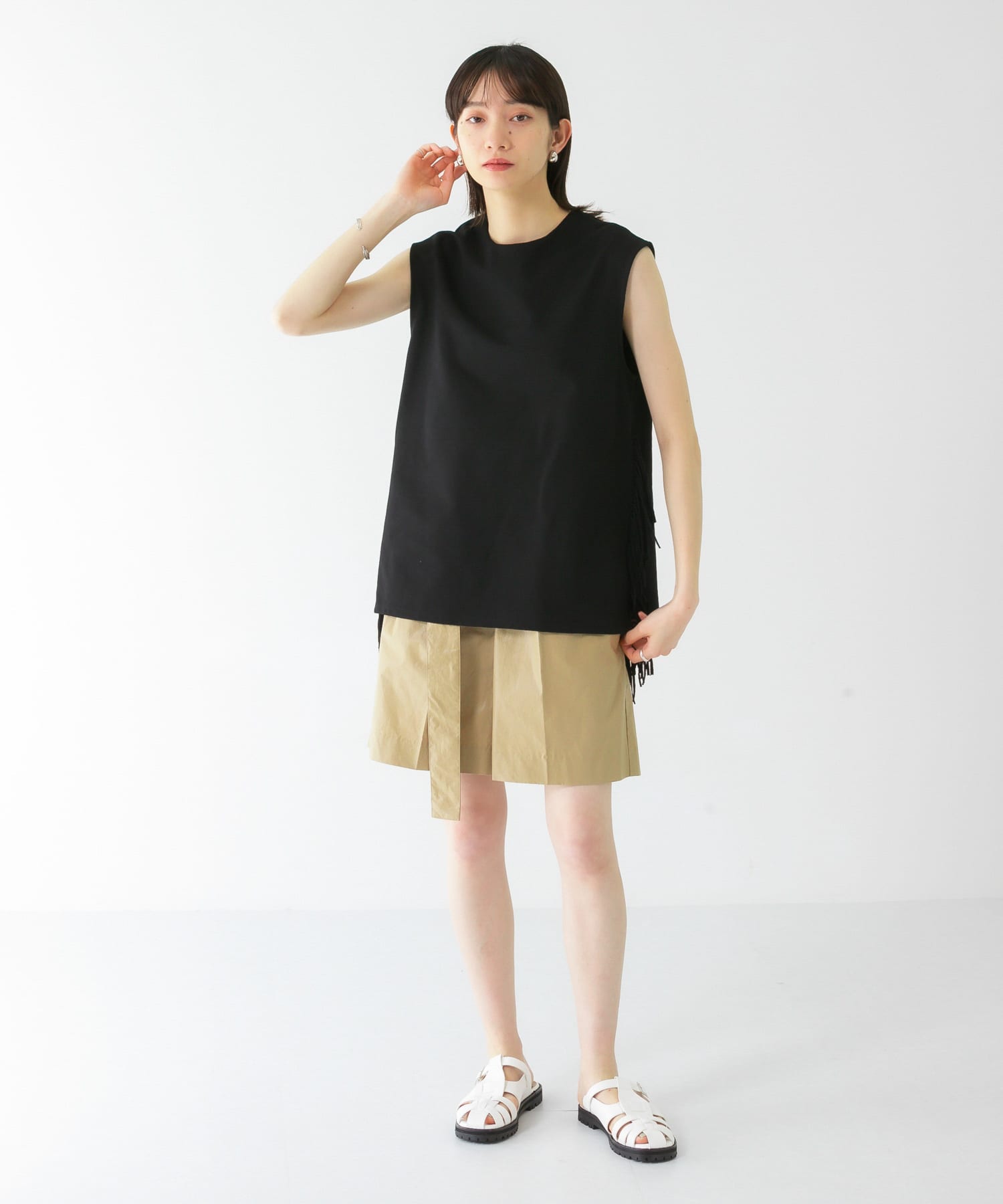 身長：159cm サイズ：one