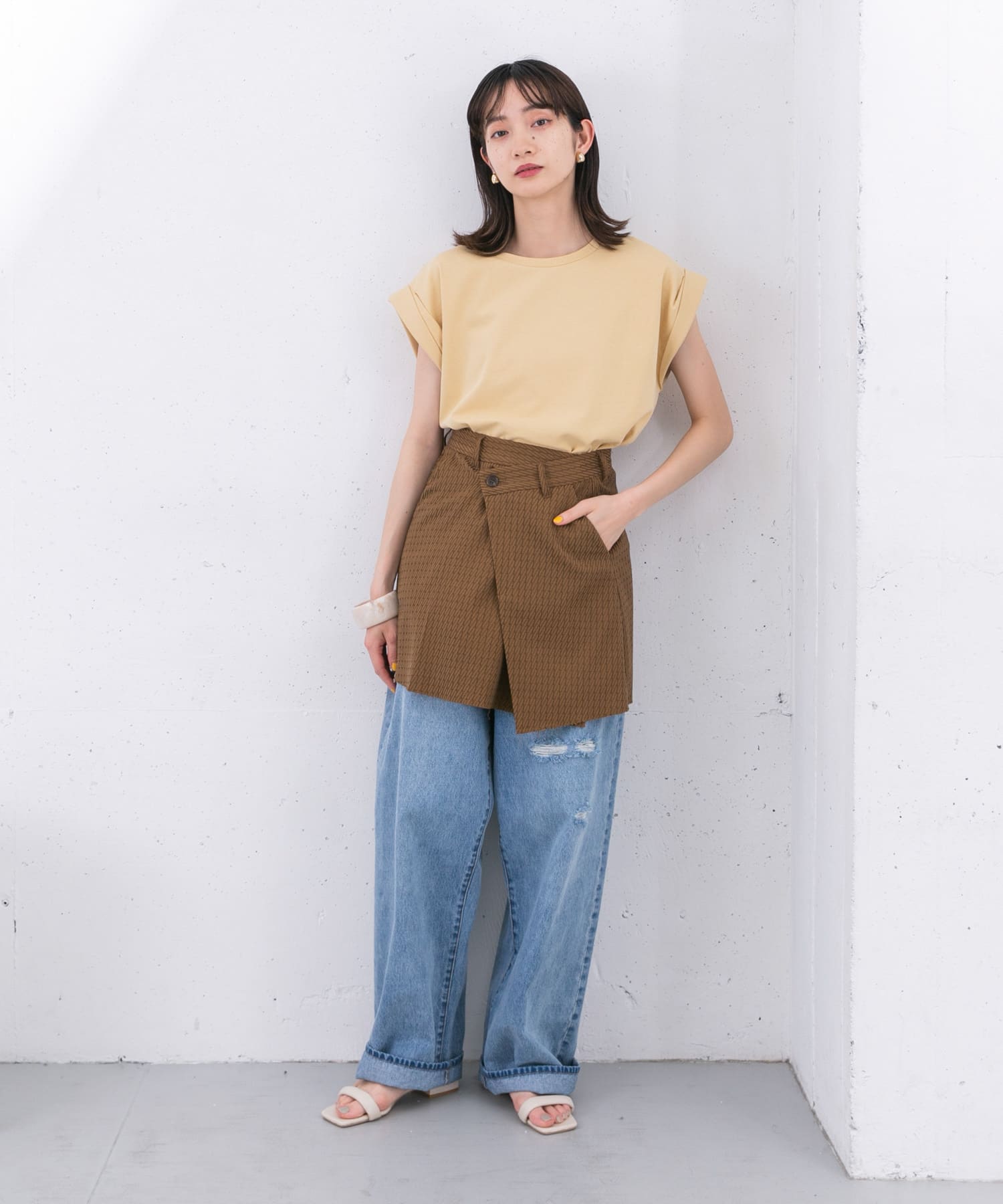 身長：159cm サイズ：one