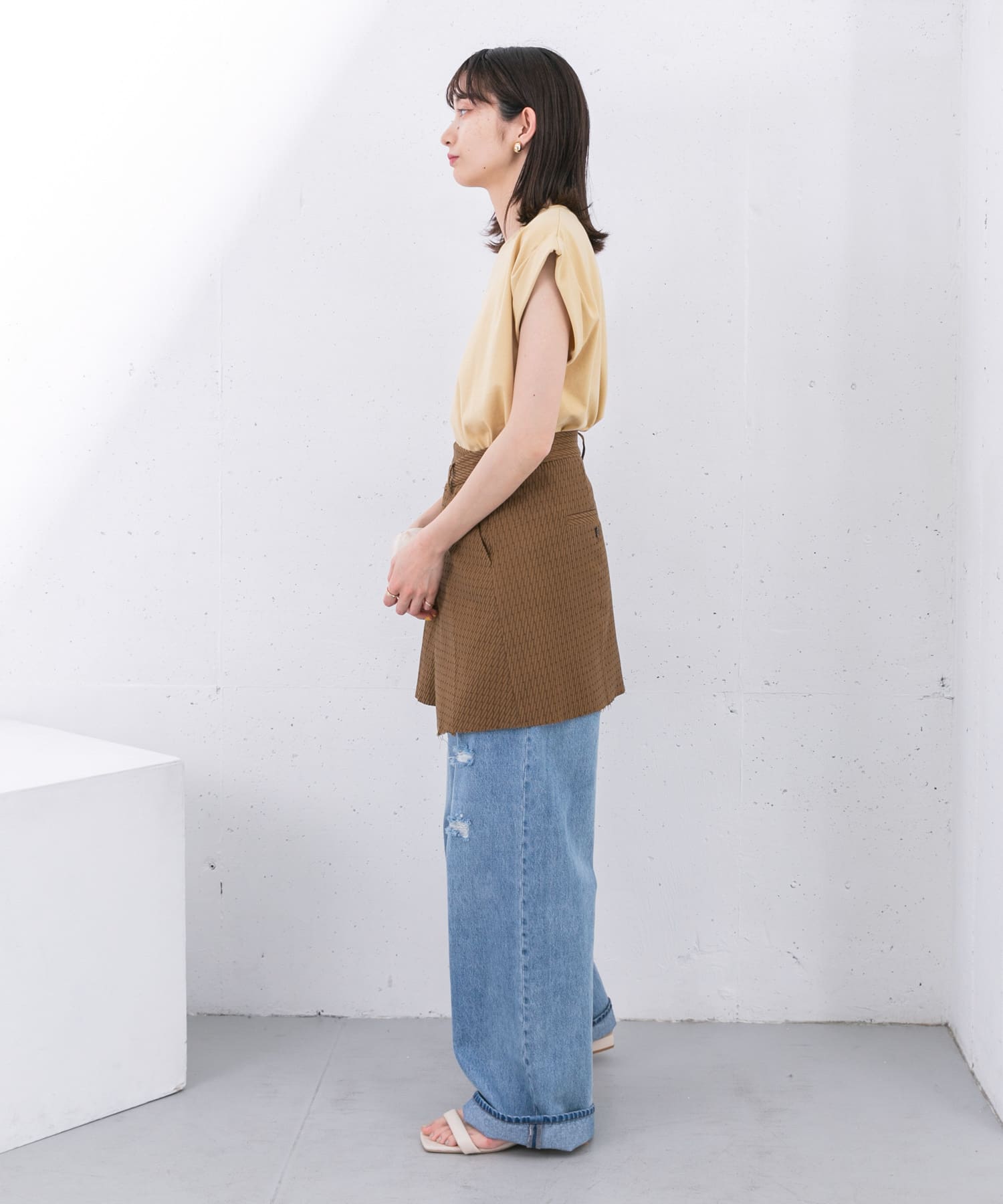 身長：159cm サイズ：one