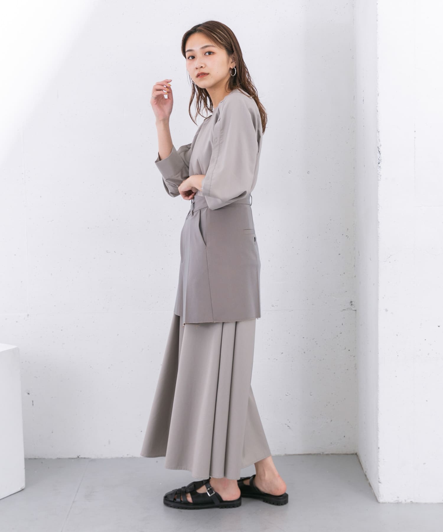 身長：165cm サイズ：one