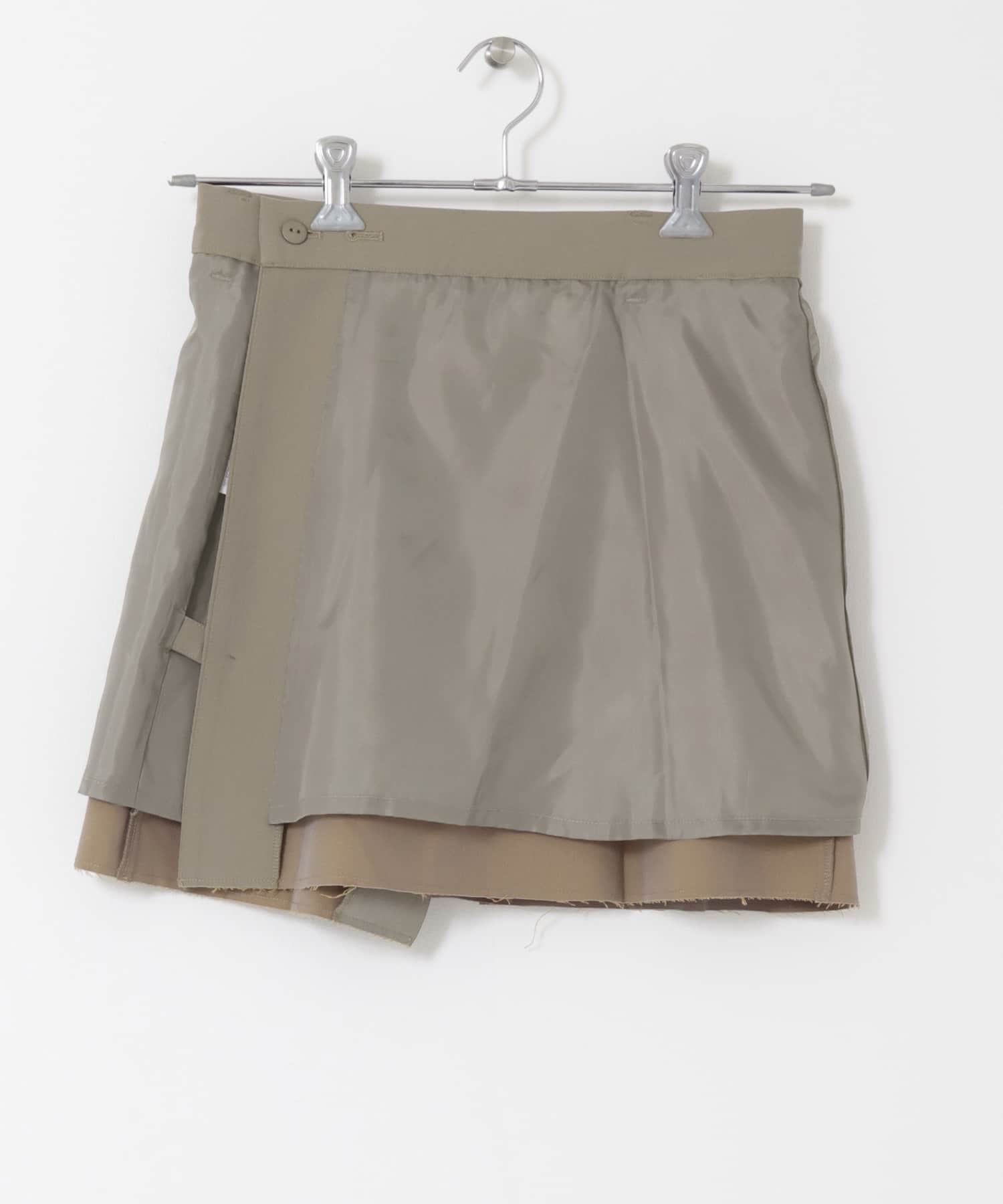 リメイクラップミニスカート GRAY one