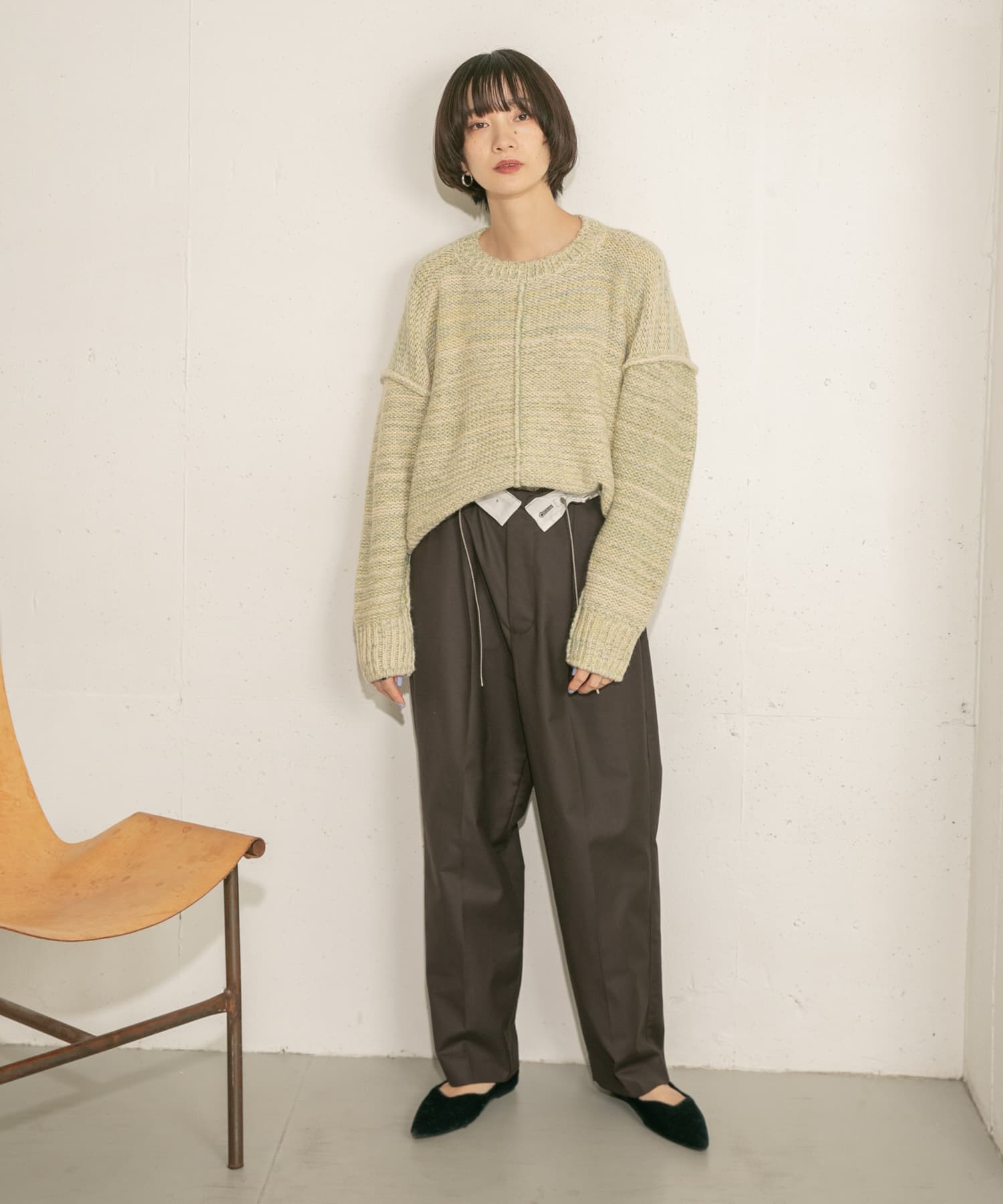 身長：159cm サイズ：one