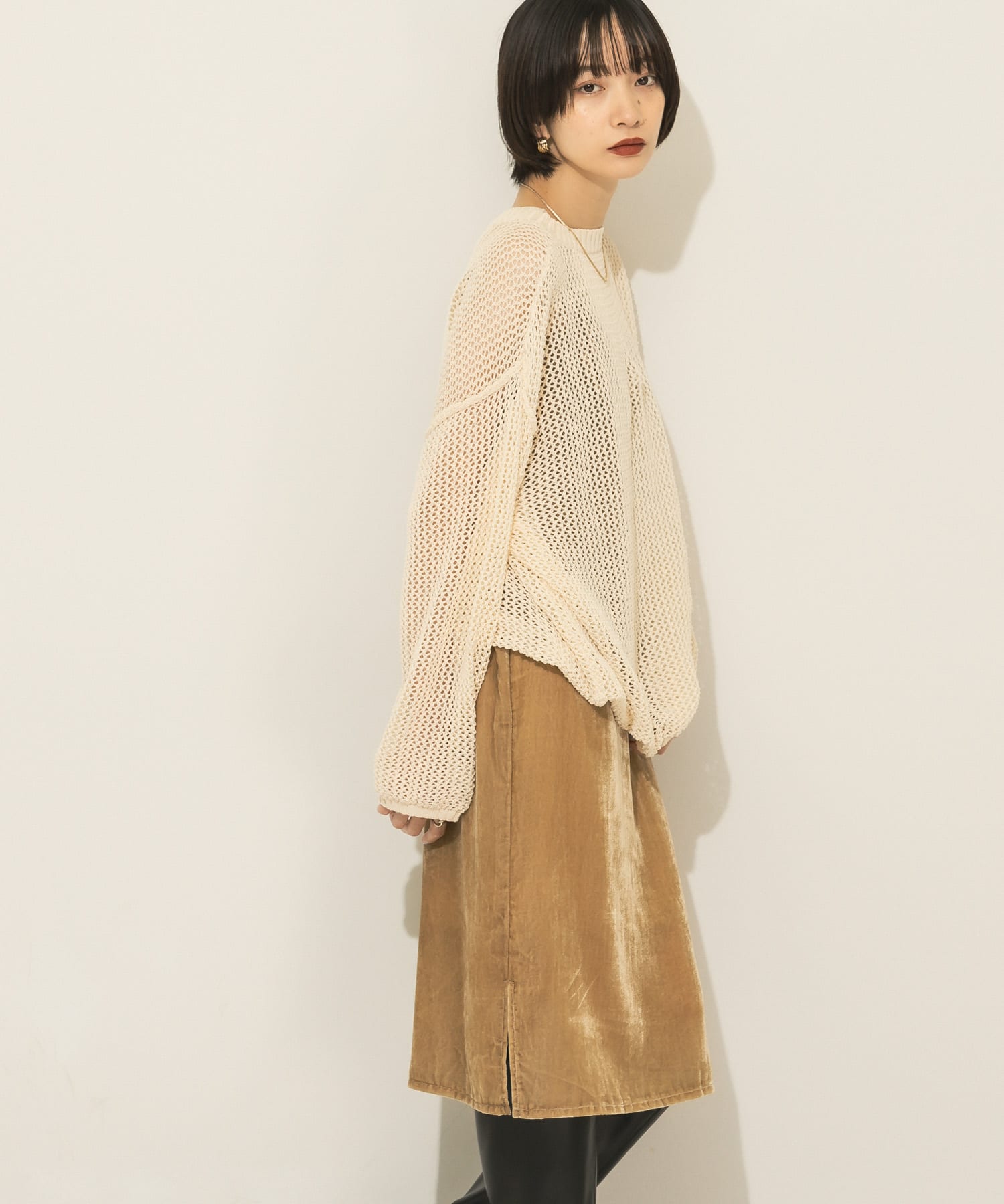 身長：159cm サイズ：one