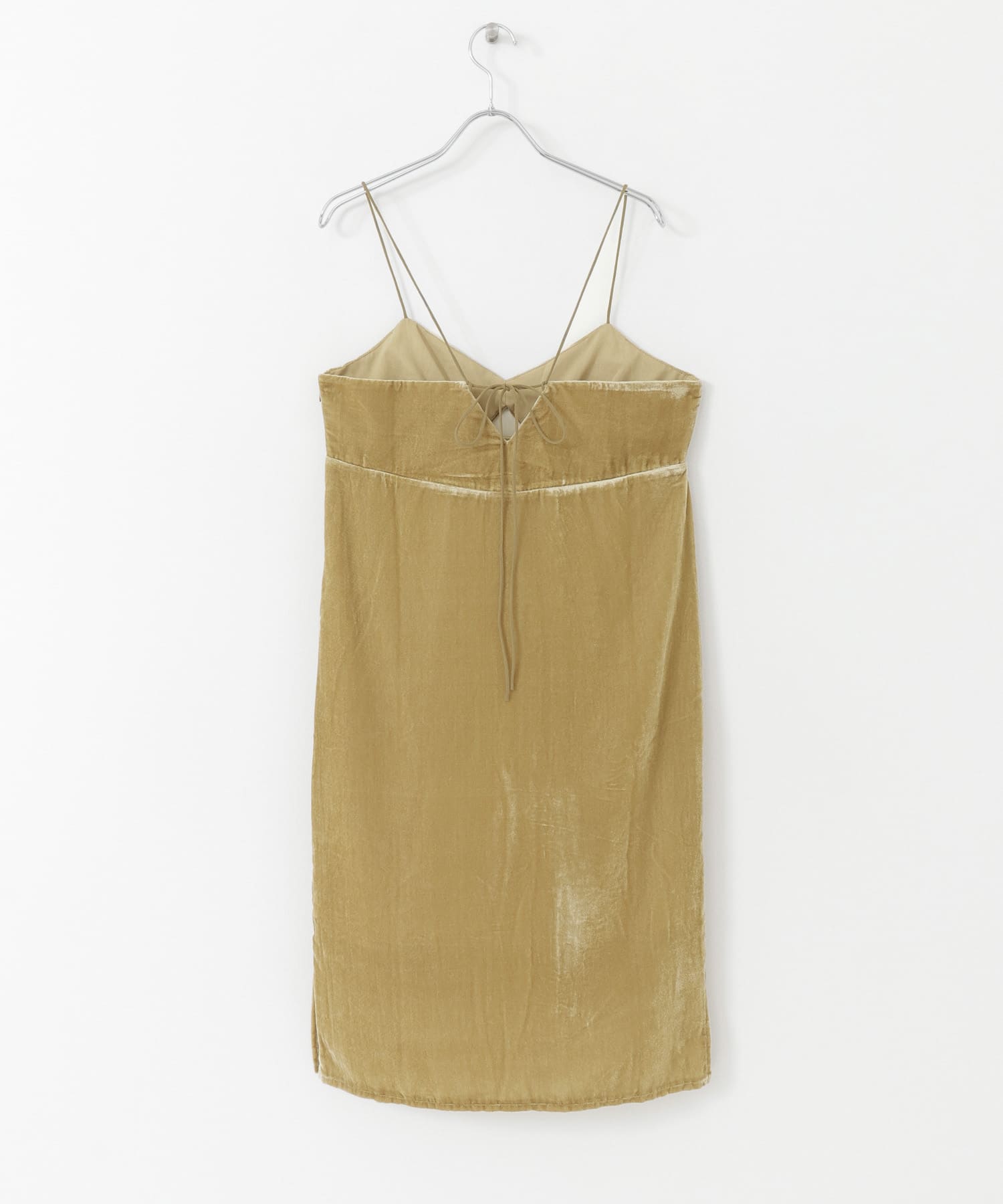 ベロアキャミワンピース BEIGE one