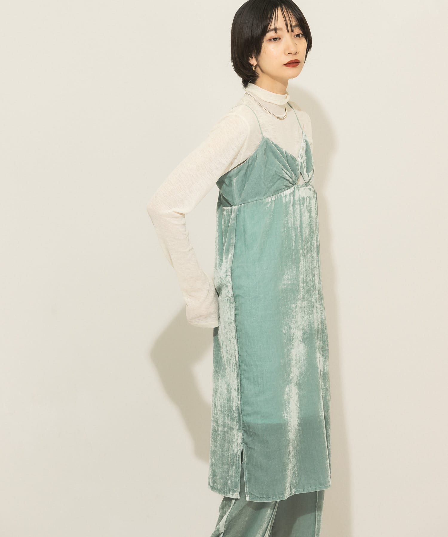 身長：159cm サイズ：one