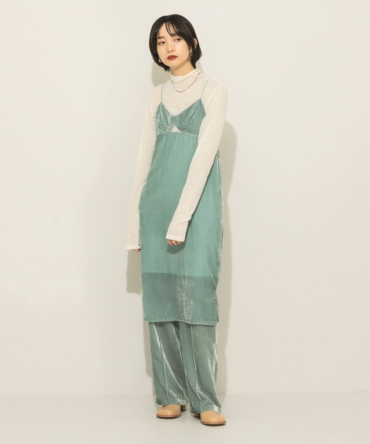 身長：159cm サイズ：one