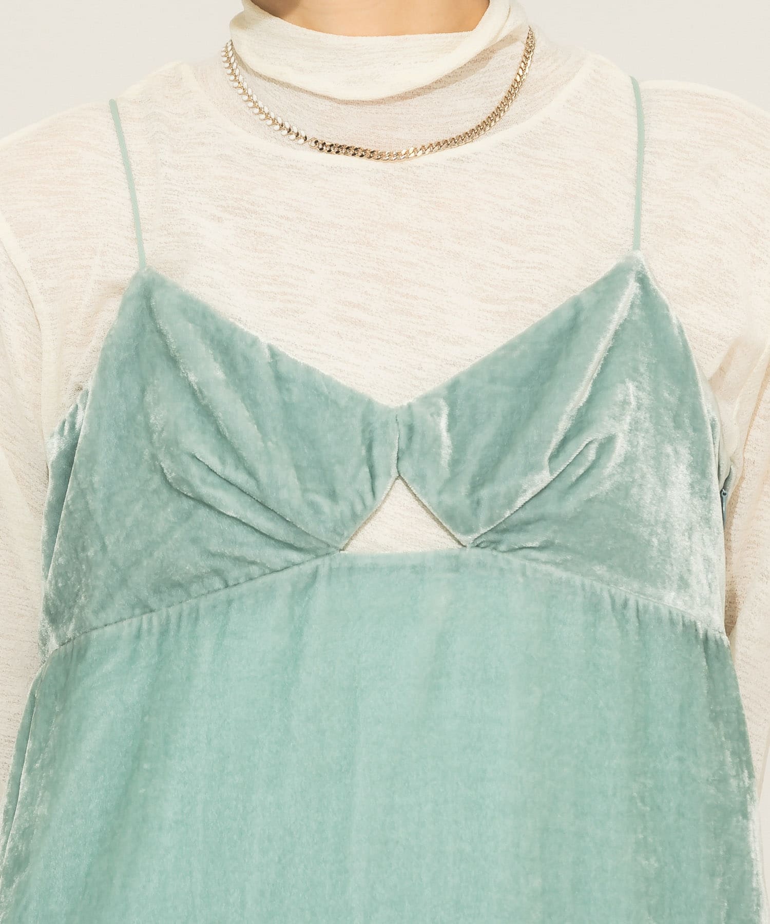 身長：159cm サイズ：one