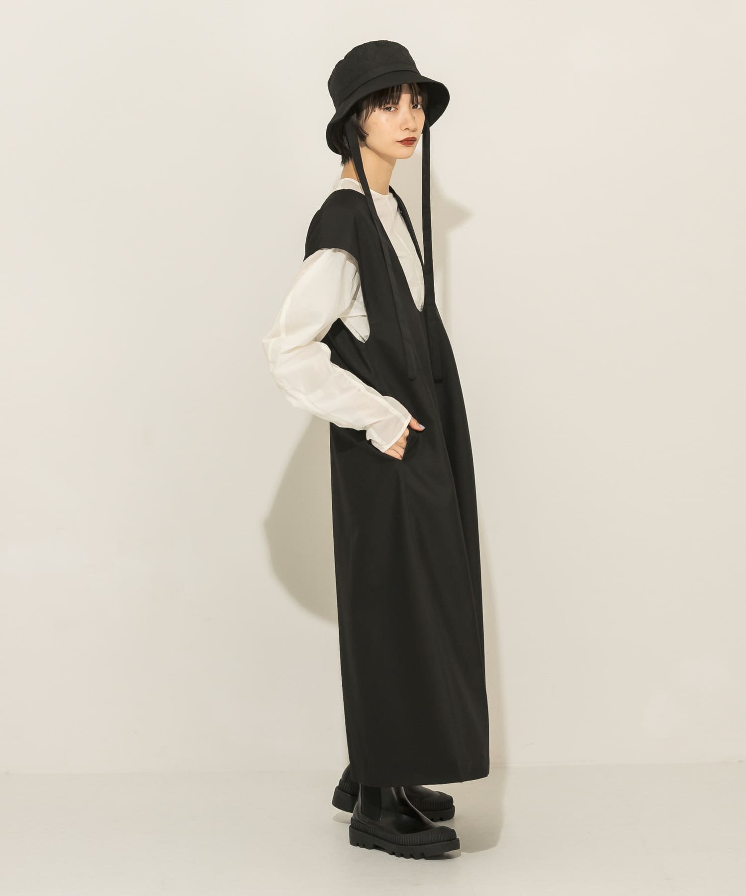 身長：159cm サイズ：one