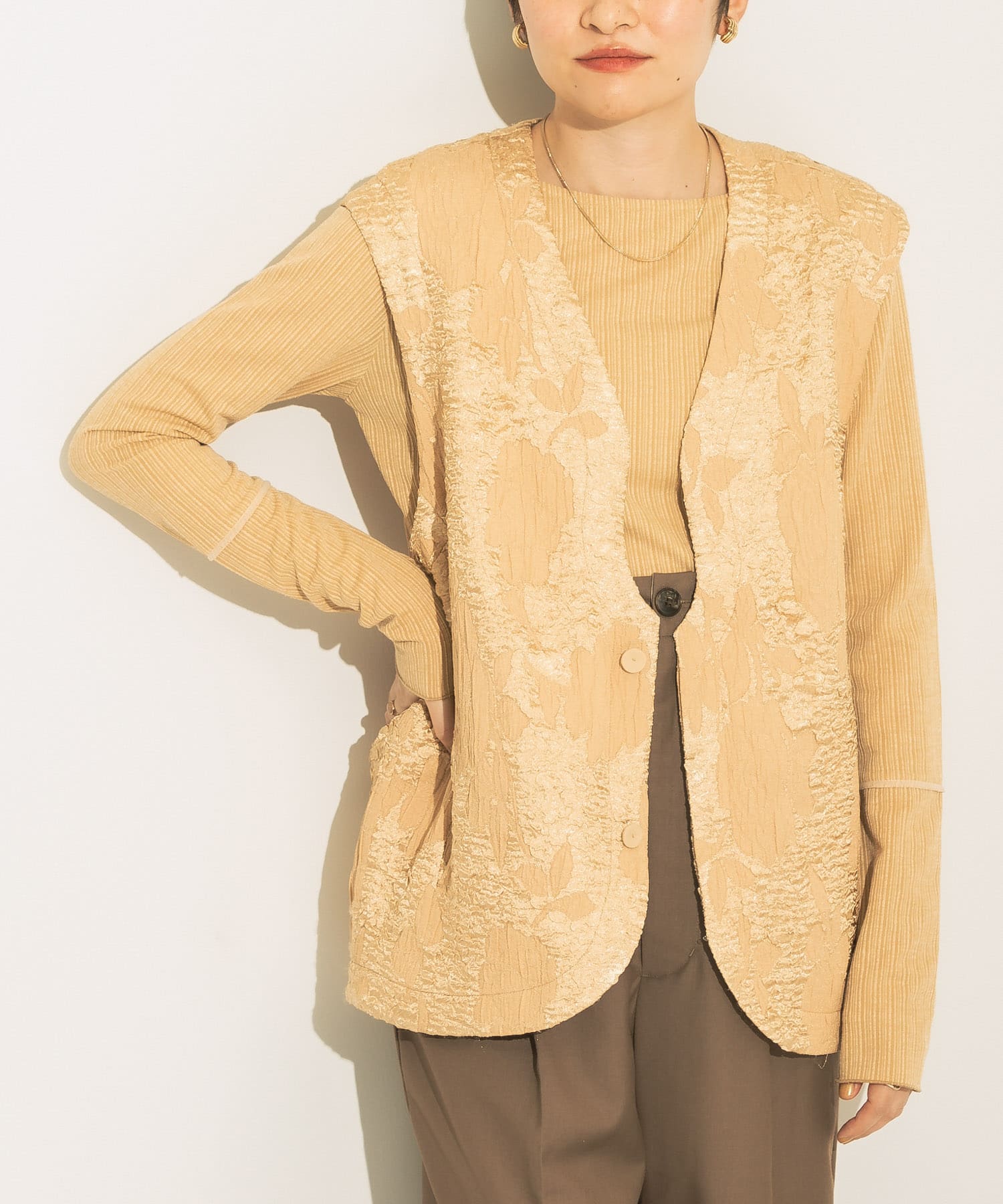 身長：155cm サイズ：one