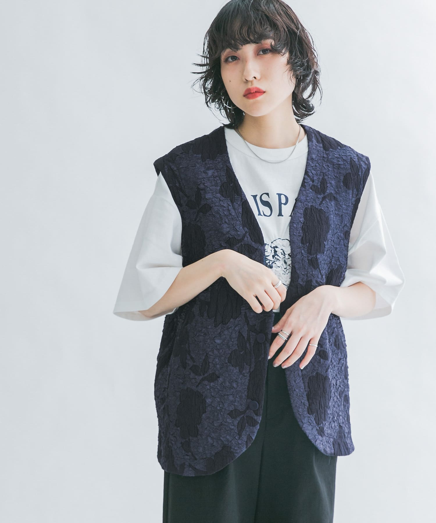 身長：160cm サイズ：one