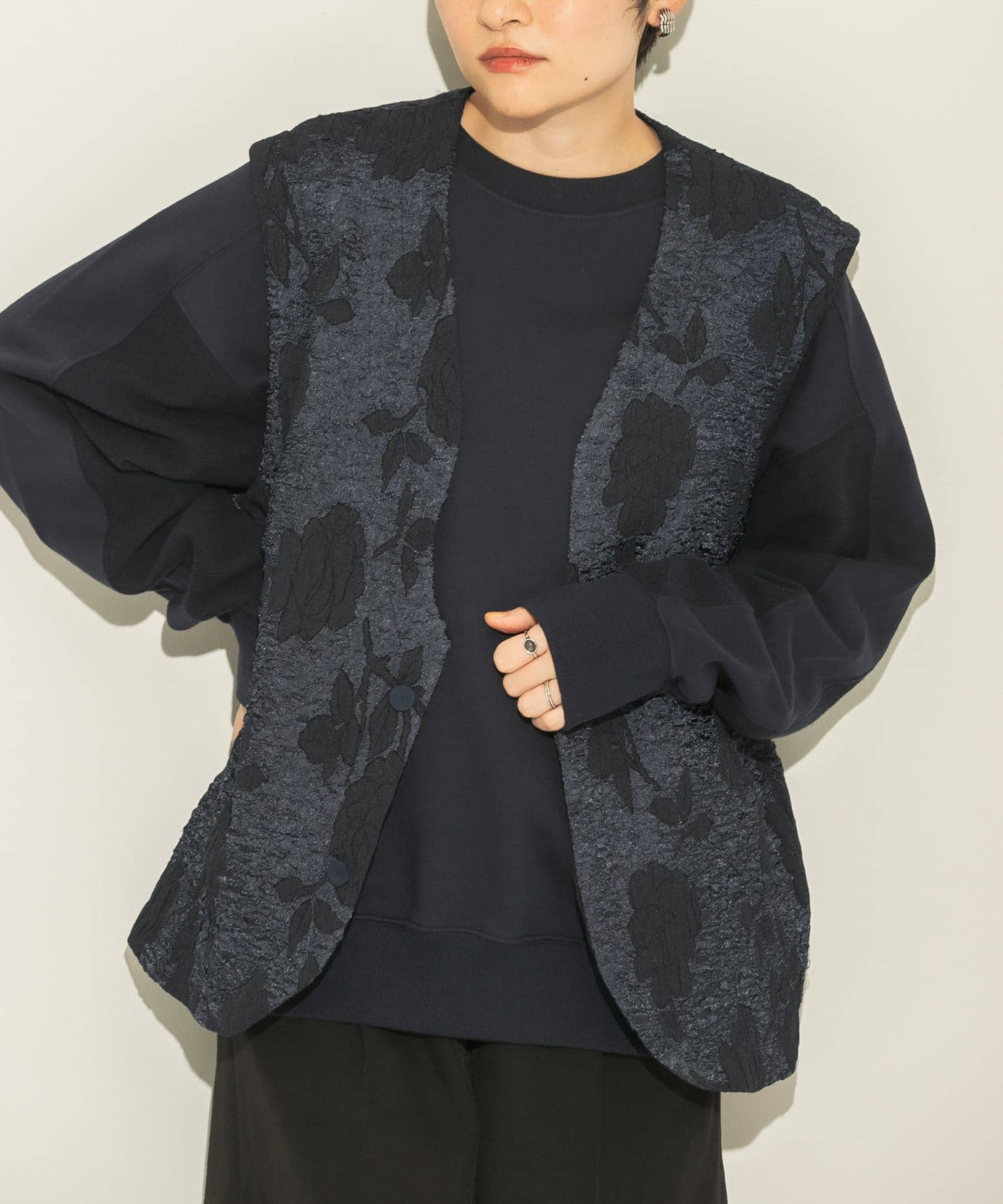 身長：155cm サイズ：one