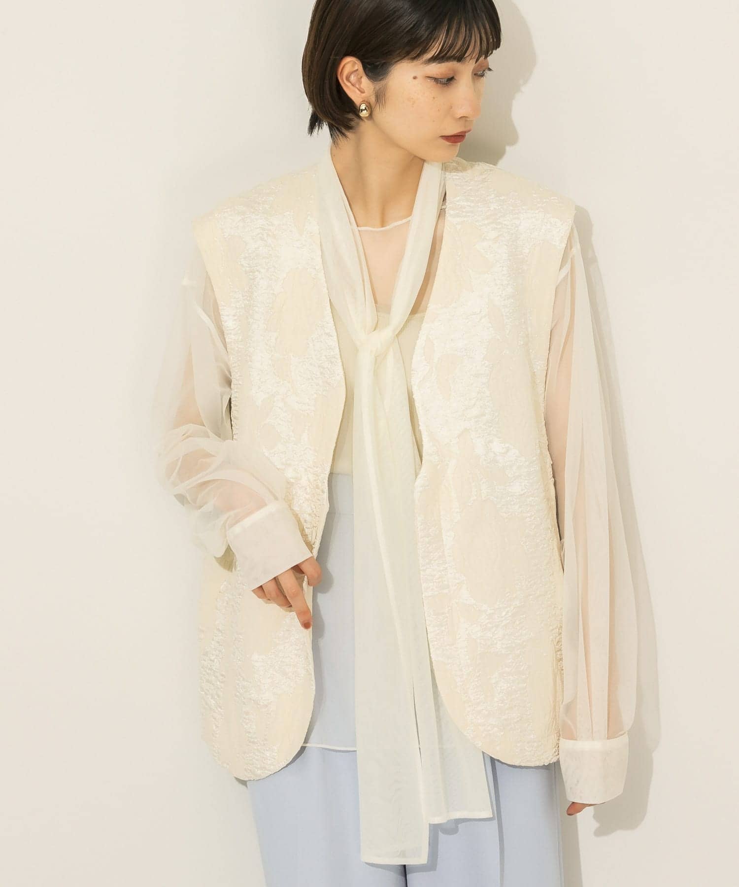 身長：159cm サイズ：one