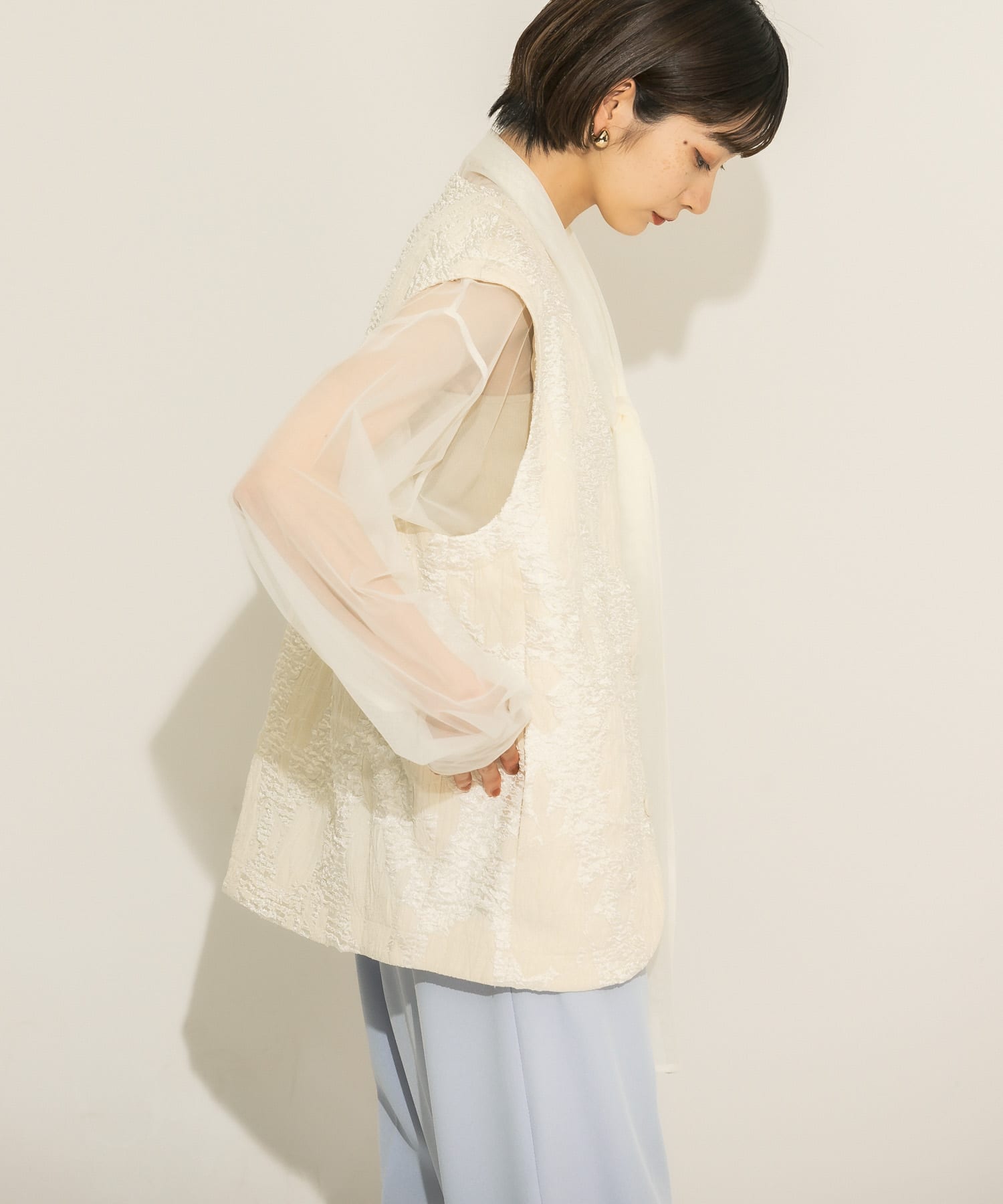 身長：159cm サイズ：one