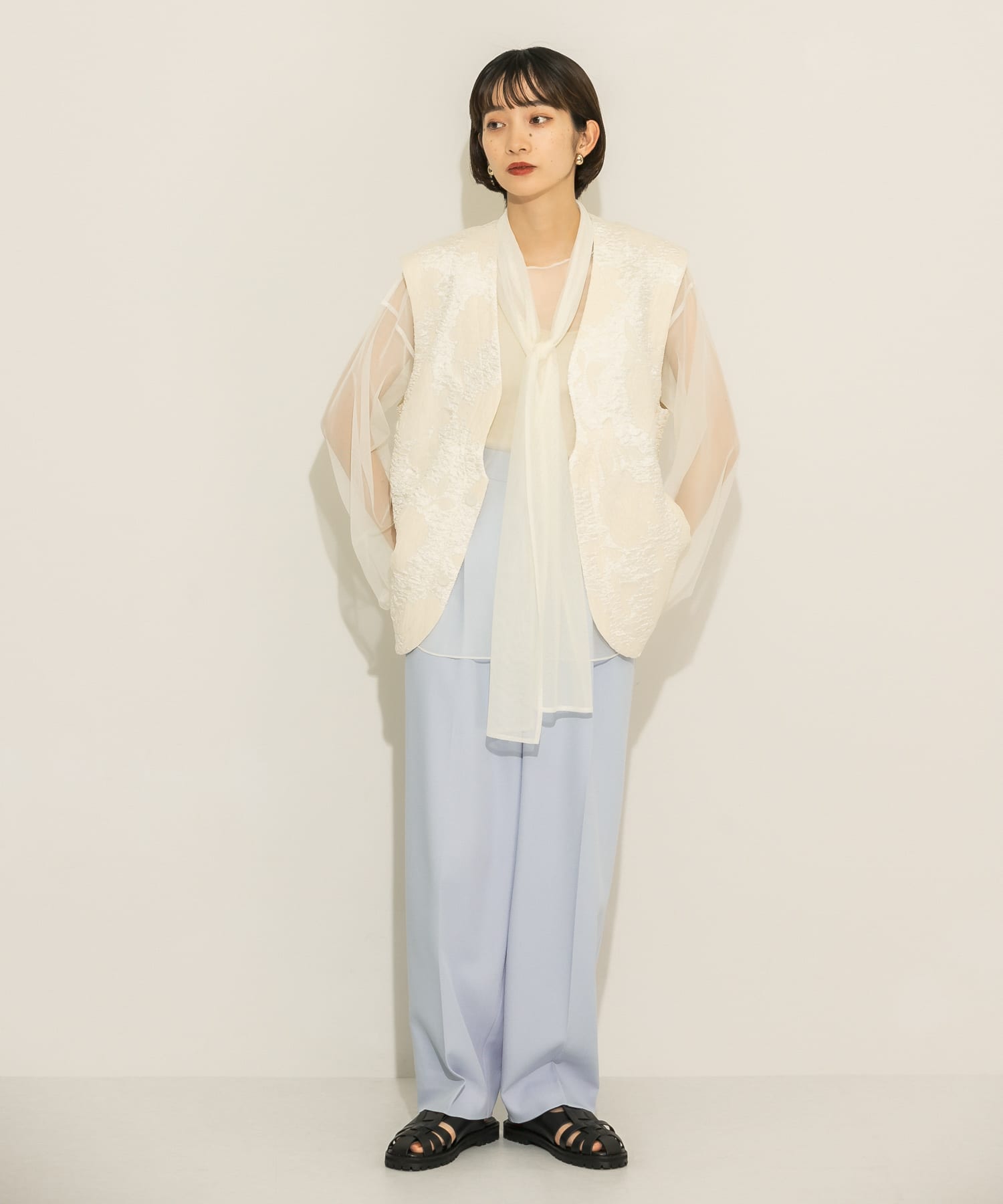 身長：159cm サイズ：one